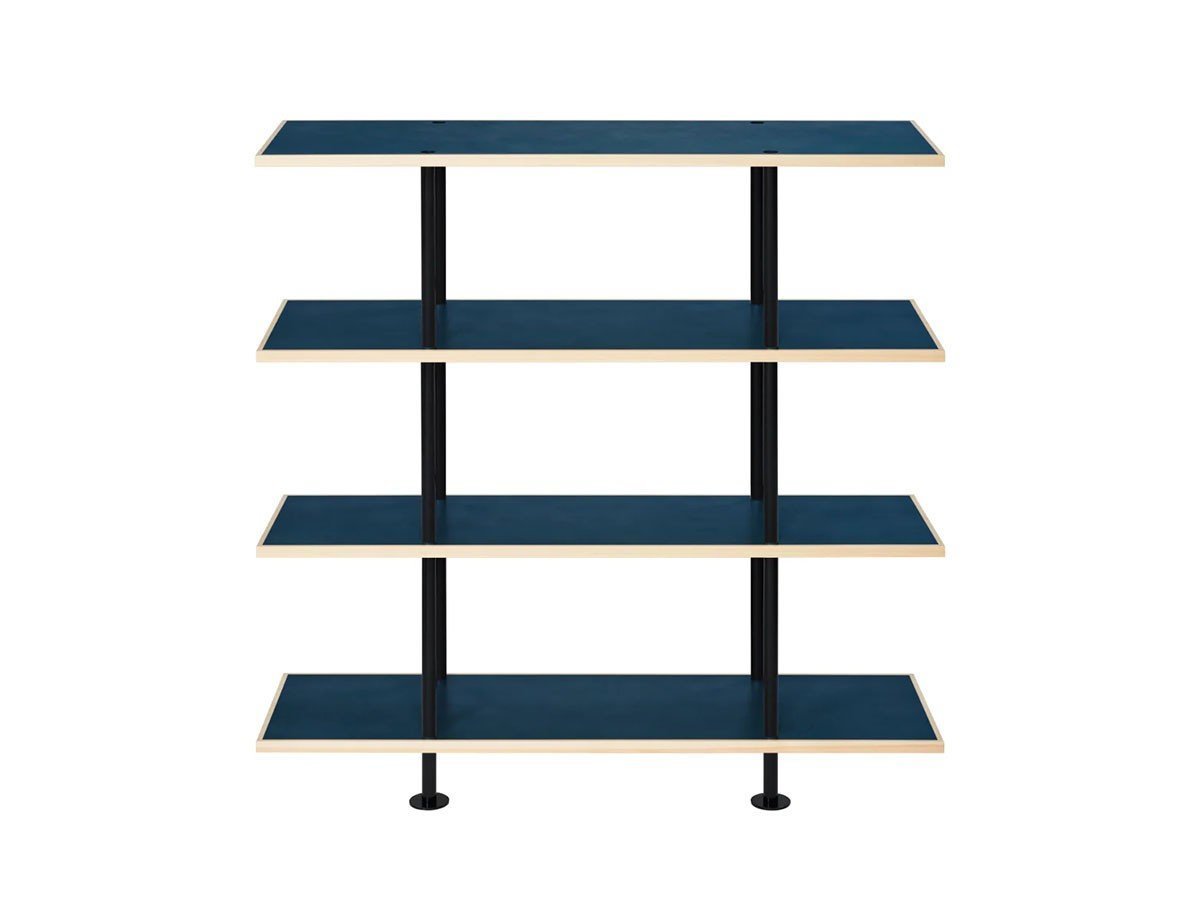 【キット/KIT / GOODS】のShelf / シェルフ SLF-01 4段 インテリア・キッズ・メンズ・レディースファッション・服の通販 founy(ファニー) 　送料無料　Free Shipping　ホーム・キャンプ・アウトドア・お取り寄せ　Home Living / Home & Lifestyle / Camping Gear / Outdoor Camping　家具・インテリア　Home Furniture & Interior. Stylish & Functional Living Spaces　収納家具・キャビネット　Storage Furniture　シェルフ・オープンラック・収納棚　Open Shelf Rack　天板ブルー、フレームブラック|ID: prp329100004897974 ipo3291000000036636488