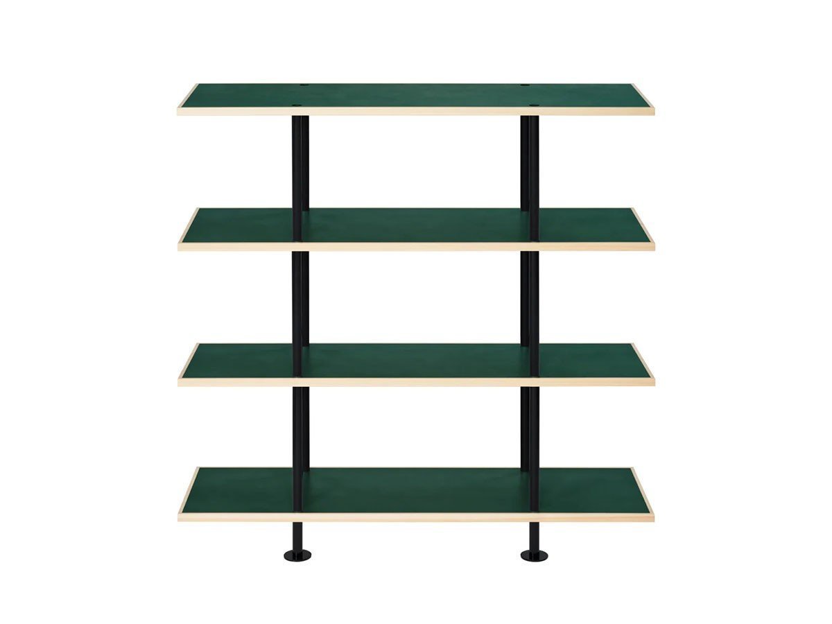 【キット/KIT / GOODS】のShelf / シェルフ SLF-01 4段 インテリア・キッズ・メンズ・レディースファッション・服の通販 founy(ファニー) 　送料無料　Free Shipping　ホーム・キャンプ・アウトドア・お取り寄せ　Home Living / Home & Lifestyle / Camping Gear / Outdoor Camping　家具・インテリア　Home Furniture & Interior. Stylish & Functional Living Spaces　収納家具・キャビネット　Storage Furniture　シェルフ・オープンラック・収納棚　Open Shelf Rack　天板グリーン、フレームブラック|ID: prp329100004897974 ipo3291000000036636491