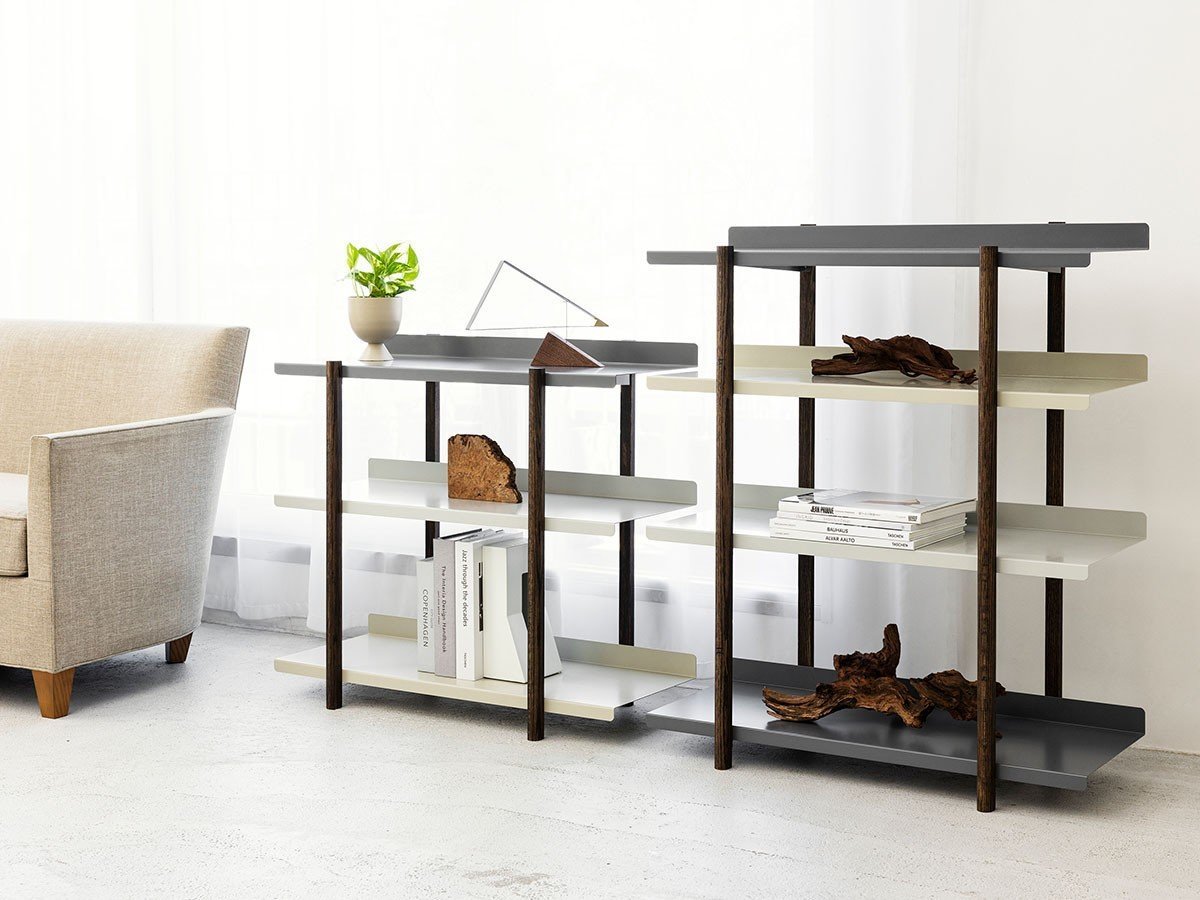 【デュエンデ/DUENDE / GOODS】のMarge shelf 3 OIL FINISH / マージシェルフ 3段 オイル仕上 インテリア・キッズ・メンズ・レディースファッション・服の通販 founy(ファニー) 　オイル　Body Oil　クール　Cool, Chic　バランス　Balance, Style Balance　送料無料　Free Shipping　ホーム・キャンプ・アウトドア・お取り寄せ　Home Living / Home & Lifestyle / Camping Gear / Outdoor Camping　家具・インテリア　Home Furniture & Interior. Stylish & Functional Living Spaces　収納家具・キャビネット　Storage Furniture　シェルフ・オープンラック・収納棚　Open Shelf Rack　左:本商品、右:サイズ違いの「4段 オイル仕上」|ID: prp329100004897993 ipo3291000000036636789