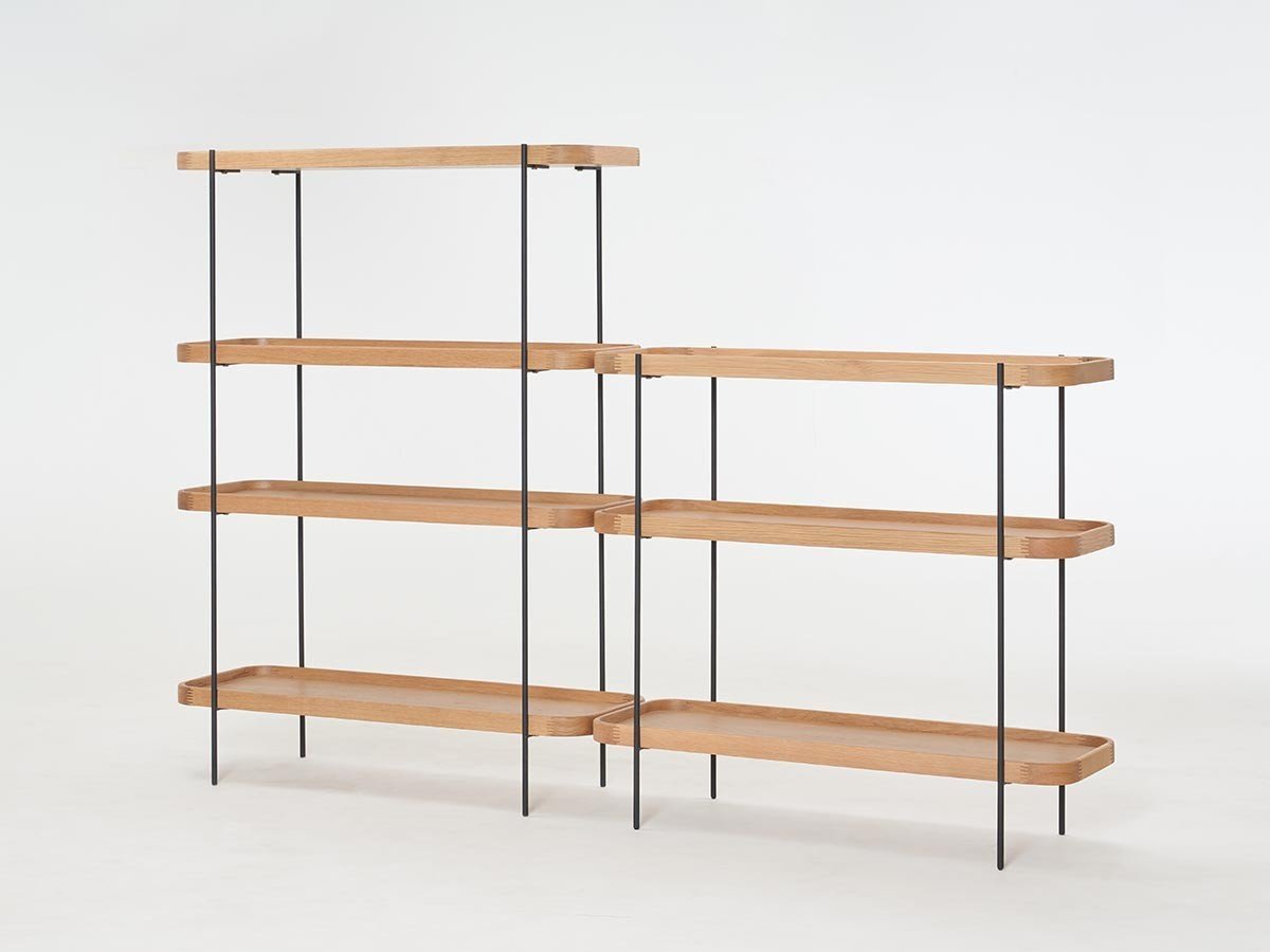 【スケッチ/Sketch / GOODS】のHUMLA 100 low shelf / フムラ 100 ローシェルフ インテリア・キッズ・メンズ・レディースファッション・服の通販 founy(ファニー) 　おすすめ　Recommended / Our Picks　シンプル　Simple, Minimal　メタル　Metal, Metal Parts　ホーム・キャンプ・アウトドア・お取り寄せ　Home Living / Home & Lifestyle / Camping Gear / Outdoor Camping　家具・インテリア　Home Furniture & Interior. Stylish & Functional Living Spaces　収納家具・キャビネット　Storage Furniture　シェルフ・オープンラック・収納棚　Open Shelf Rack　左:サイズ違いの「100 トールシェルフ(ライトオーク)」、右:本商品(ライトオーク)|ID: prp329100004898035 ipo3291000000036637399
