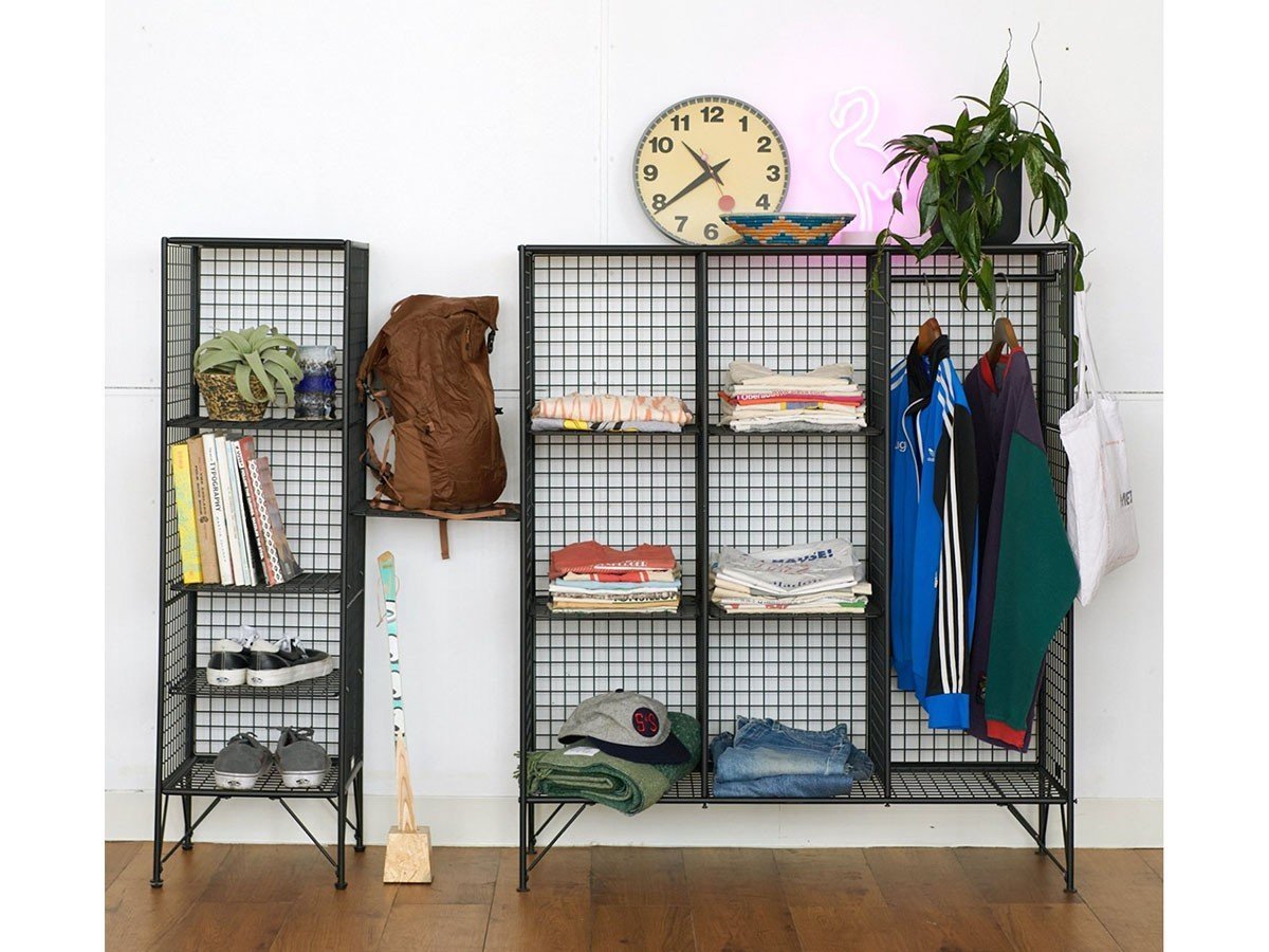 【ジャーナルスタンダード ファニチャー/journal standard Furniture / GOODS】のPAXTON MESH RACK 9 GRID / パクストン メッシュラック 9グリッド インテリア・キッズ・メンズ・レディースファッション・服の通販 founy(ファニー) 　ジャケット　Jacket, Outerwear　ボックス　Boxy, Box Shape　メッシュ　Mesh, Net Fabric　モダン　Modern, Contemporary　ヴィンテージ　Vintage Style　ホーム・キャンプ・アウトドア・お取り寄せ　Home Living / Home & Lifestyle / Camping Gear / Outdoor Camping　家具・インテリア　Home Furniture & Interior. Stylish & Functional Living Spaces　収納家具・キャビネット　Storage Furniture　シェルフ・オープンラック・収納棚　Open Shelf Rack　複数台を並べて、棚板で連結させることも可能です。|ID: prp329100004898041 ipo3291000000036637481