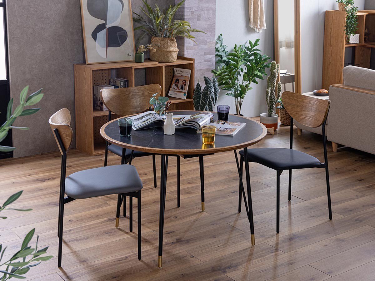 【ノラ/nora / GOODS】のMARURU DINING TABLE / マルル ダイニングテーブル メラミン天板 インテリア・キッズ・メンズ・レディースファッション・服の通販 founy(ファニー) 送料無料 Free Shipping テーブル Table, Dining Table モダン Modern, Contemporary ラウンド Round, Round Neck ホーム・キャンプ・アウトドア・お取り寄せ Home Living / Home & Lifestyle / Camping Gear / Outdoor Camping 家具・インテリア Home Furniture & Interior. Stylish & Functional Living Spaces テーブル Dining, Coffee & Side Tables ダイニングテーブル・食卓テーブル Dining Tables ブラック|ID: prp329100004898079 ipo3291000000036638208