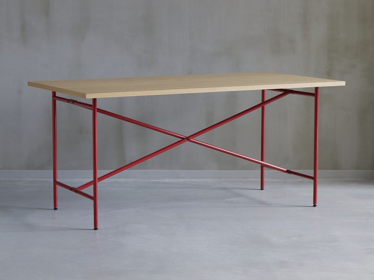 【ボンド/bond / GOODS】のMONO Dining Table / モノ ダイニングテーブル インテリア・キッズ・メンズ・レディースファッション・服の通販 founy(ファニー) 　シンプル　Simple, Minimal　テーブル　Table, Dining Table　フレーム　Frame, Outline　ランダム　Random, Irregular　ホーム・キャンプ・アウトドア・お取り寄せ　Home Living / Home & Lifestyle / Camping Gear / Outdoor Camping　家具・インテリア　Home Furniture & Interior. Stylish & Functional Living Spaces　テーブル　Dining, Coffee & Side Tables　ダイニングテーブル・食卓テーブル　Dining Tables　天板:ホワイトオーク突板、脚部レッド、サイズ:幅150cm|ID: prp329100004898382 ipo3291000000036645119