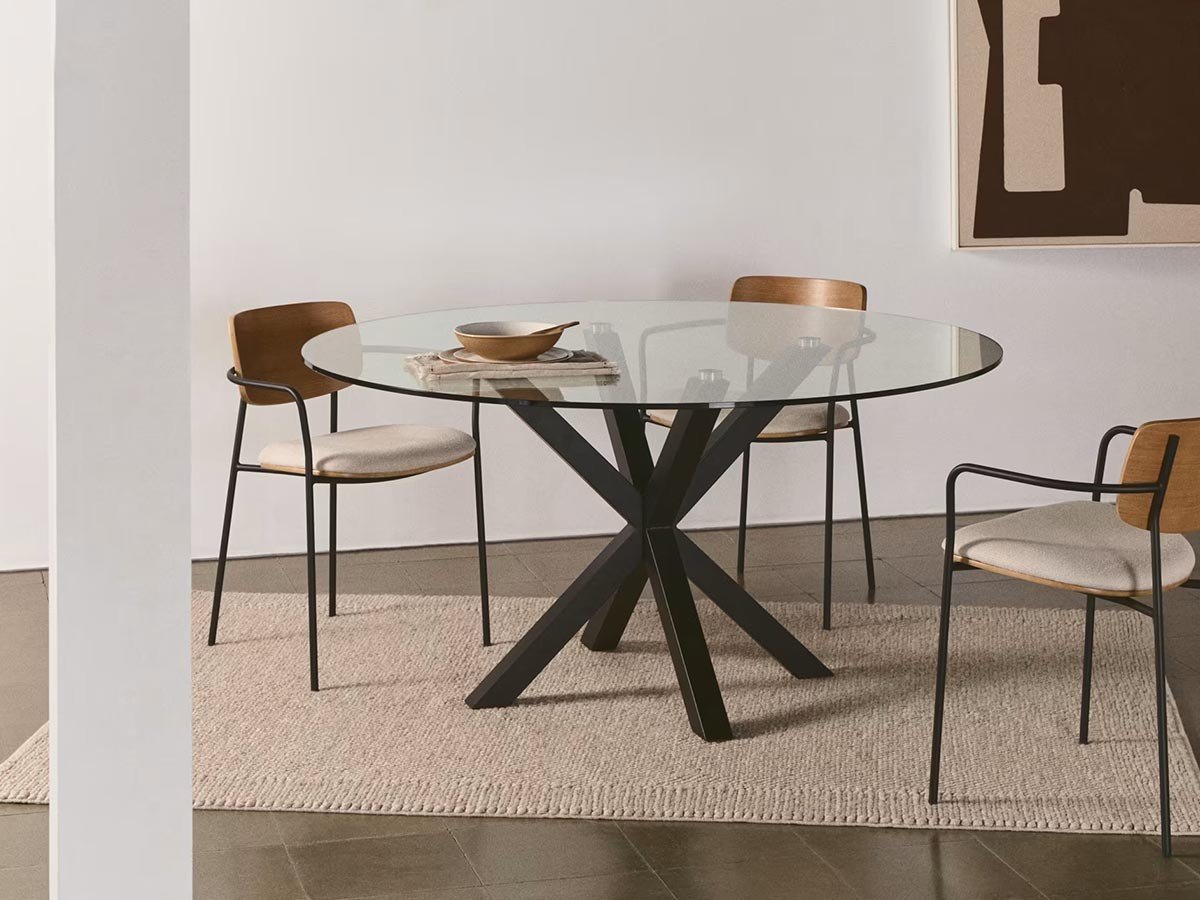 【ラフォーマ/LaForma / GOODS】のARGO / アルゴ ラウンドテーブル ガラス天板 インテリア・キッズ・メンズ・レディースファッション・服の通販 founy(ファニー) 　ガラス　Glass, Glassware　テーブル　Table, Dining Table　モダン　Modern, Contemporary　ラウンド　Round, Round Neck　ホーム・キャンプ・アウトドア・お取り寄せ　Home Living / Home & Lifestyle / Camping Gear / Outdoor Camping　家具・インテリア　Home Furniture & Interior. Stylish & Functional Living Spaces　テーブル　Dining, Coffee & Side Tables　ダイニングテーブル・食卓テーブル　Dining Tables　参考イメージ|ID: prp329100004898424 ipo3291000000036645769