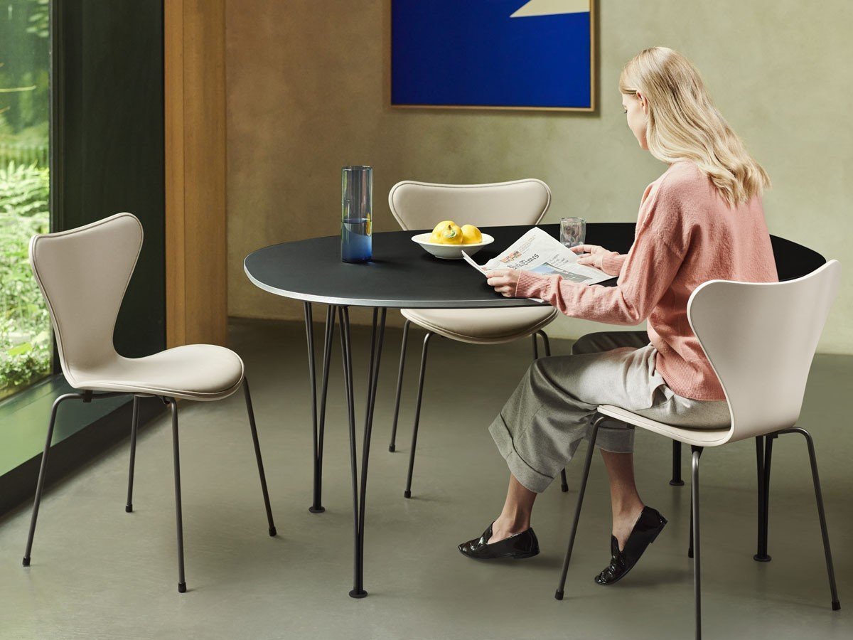 【フリッツ ハンセン/FRITZ HANSEN / GOODS】のTABLE SERIES SUPERELLIPSE / テーブルシリーズ スーパー楕円テーブル スパンレッグ B614 インテリア・キッズ・メンズ・レディースファッション・服の通販 founy(ファニー) 　テーブル　Table, Dining Table　フォルム　Silhouette, Form　ホーム・キャンプ・アウトドア・お取り寄せ　Home Living / Home & Lifestyle / Camping Gear / Outdoor Camping　家具・インテリア　Home Furniture & Interior. Stylish & Functional Living Spaces　テーブル　Dining, Coffee & Side Tables　ダイニングテーブル・食卓テーブル　Dining Tables　参考イメージ|ID: prp329100004898445 ipo3291000000036646139