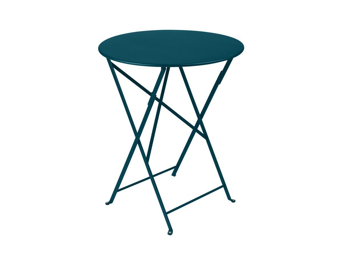 【フェルモブ/Fermob / GOODS】のBISTRO ROUND TABLE / ビストロ ラウンドテーブル 60 インテリア・キッズ・メンズ・レディースファッション・服の通販 founy(ファニー) 　送料無料　Free Shipping　コンパクト　Compact, Small Size　コーティング　Coating, Coated Finish　シンプル　Simple, Minimal　テーブル　Table, Dining Table　パウダー　Powder, Soft Tone　ラウンド　Round, Round Neck　軽量　Lightweight, Ultra Light　ホーム・キャンプ・アウトドア・お取り寄せ　Home Living / Home & Lifestyle / Camping Gear / Outdoor Camping　家具・インテリア　Home Furniture & Interior. Stylish & Functional Living Spaces　テーブル　Dining, Coffee & Side Tables　カフェテーブル・丸型テーブル　Cafe & Bistro Tables　ホーム・キャンプ・アウトドア・お取り寄せ　Home Living / Home & Lifestyle / Camping Gear / Outdoor Camping　家具・インテリア　Home Furniture & Interior. Stylish & Functional Living Spaces　テーブル　Dining, Coffee & Side Tables　折りたたみテーブル・伸縮テーブル　Folding & Extendable Tables　アカプルコブルー|ID: prp329100004898446 ipo3291000000036646147