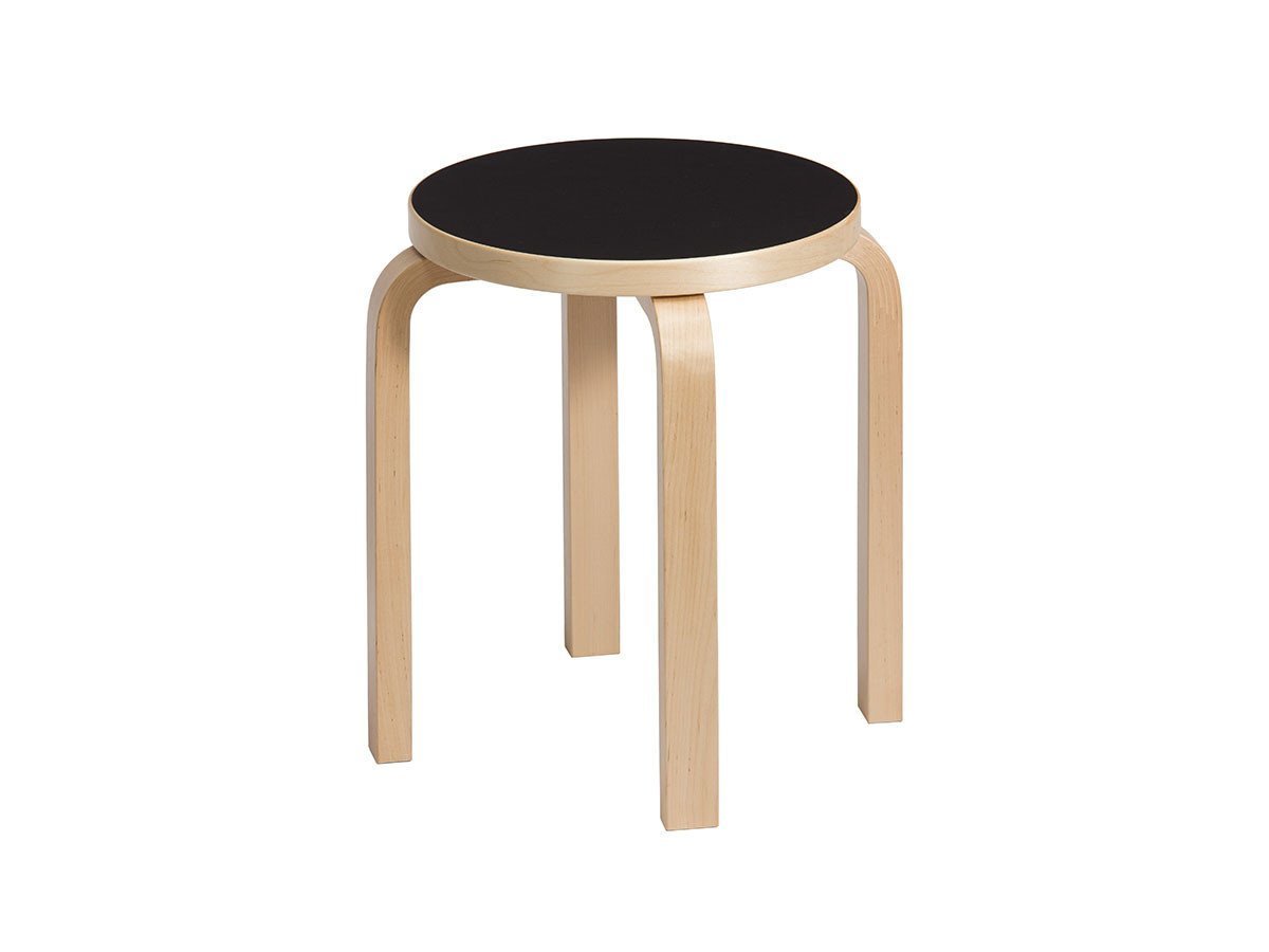 【アルテック/artek / GOODS】のSTOOL E60 / スツール E60 インテリア・キッズ・メンズ・レディースファッション・服の通販 founy(ファニー) 　送料無料　Free Shipping　アクセサリー　Fashion Accessories　シンプル　Simple, Minimal　フラット　Flat, Flat Shoes　ホーム・キャンプ・アウトドア・お取り寄せ　Home Living / Home & Lifestyle / Camping Gear / Outdoor Camping　家具・インテリア　Home Furniture & Interior. Stylish & Functional Living Spaces　チェア・椅子　Seating & Chairs　スツール・バースツール　Stools & Bar Stools　脚部:ナチュラルラッカー / 座面:ブラックリノリウム|ID: prp329100004903225 ipo3291000000036697396