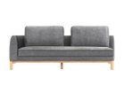 【フランネルソファ/FLANNEL SOFA / GOODS】のVESEL SOFA / べセル 3人掛けソファ 張地:HU ダークグレー(グループ4)、脚部:オーク、タイプ:座って右アーム、サイドクッションの有無|ID: prp329100004903244 ipo3291000000036697686