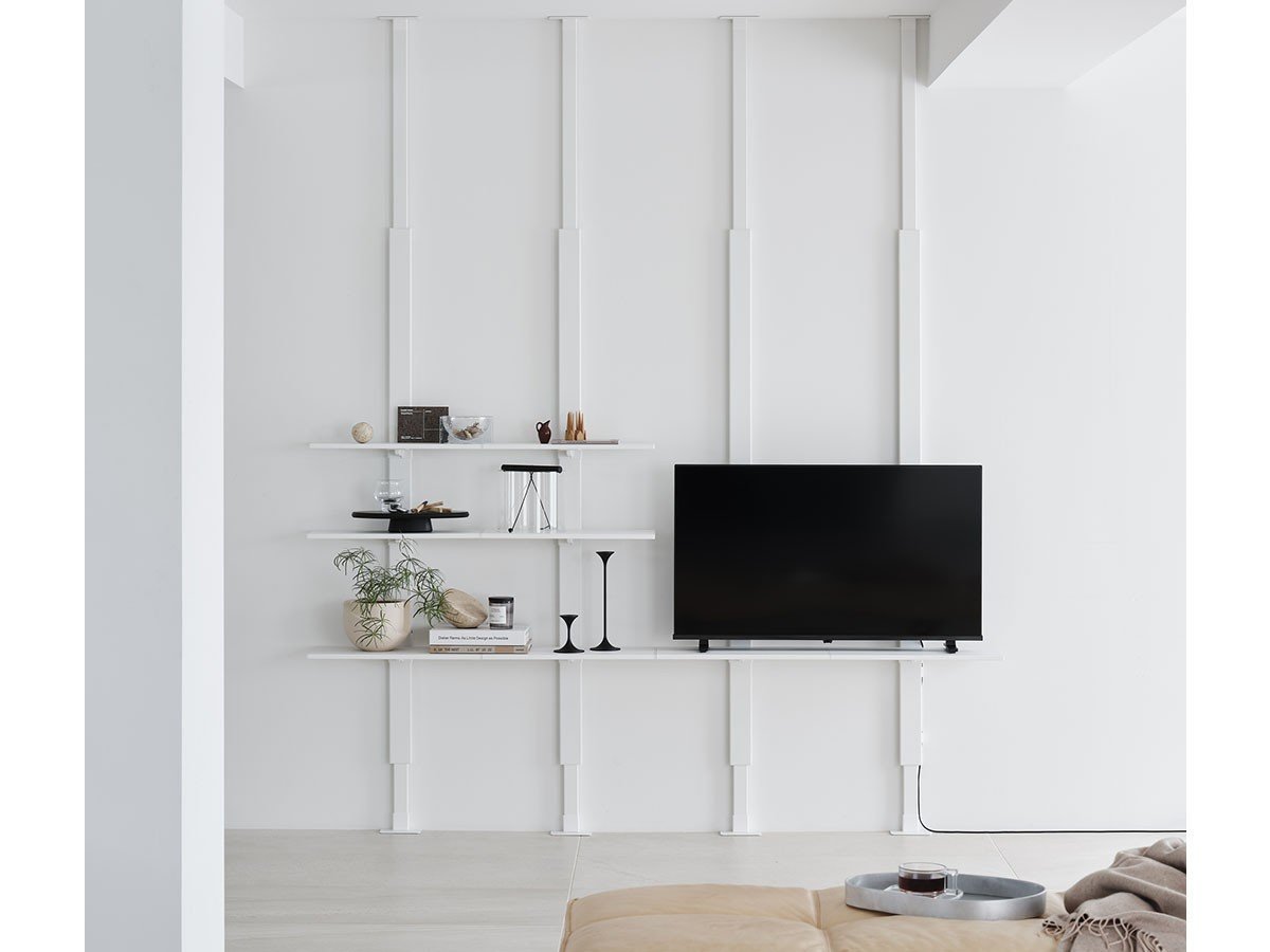 【エアシェルフ/AIR SHELF / GOODS】のTVboard Shelf Set / テレビボード シェルフ セット インテリア・キッズ・メンズ・レディースファッション・服の通販 founy(ファニー) 　プレーン　Plain, Simple　送料無料　Free Shipping　ホーム・キャンプ・アウトドア・お取り寄せ　Home Living / Home & Lifestyle / Camping Gear / Outdoor Camping　家具・インテリア　Home Furniture & Interior. Stylish & Functional Living Spaces　収納家具・キャビネット　Storage Furniture　シェルフ・オープンラック・収納棚　Open Shelf Rack　ホーム・キャンプ・アウトドア・お取り寄せ　Home Living / Home & Lifestyle / Camping Gear / Outdoor Camping　家具・インテリア　Home Furniture & Interior. Stylish & Functional Living Spaces　テレビボード・テレビ台　TV Cabinets & Consoles　テレビ台・TVボード　Tv Board　-|ID: prp329100004903260 ipo3291000000036697906