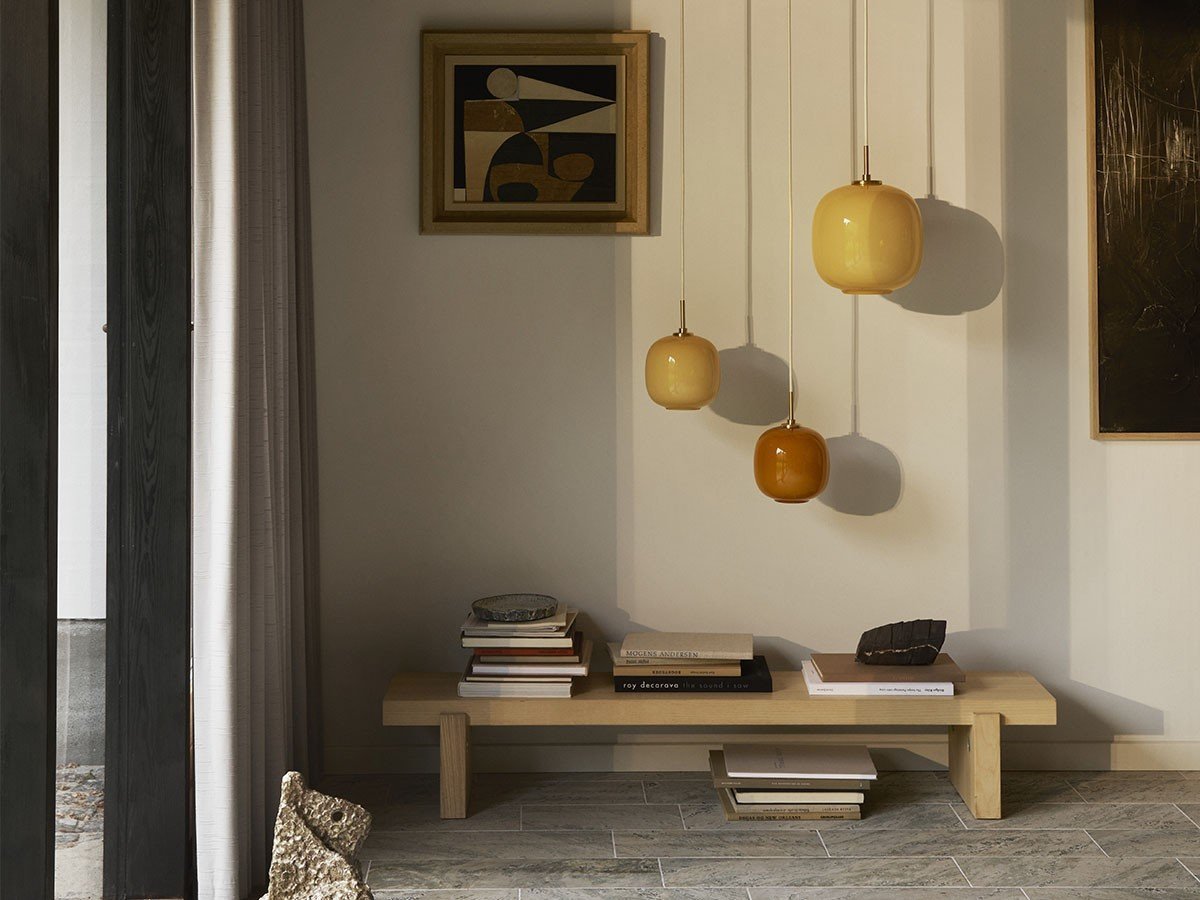 【ルイスポールセン/Louis Poulsen / GOODS】のVL 45 Radiohus Pendant / VL 45 ラジオハウス ペンダント 175 インテリア・キッズ・メンズ・レディースファッション・服の通販 founy(ファニー) 　送料無料　Free Shipping　ガラス　Glass, Glassware　クラシック　Classic, Timeless Style　ハンド　Hand, Handmade　ホーム・キャンプ・アウトドア・お取り寄せ　Home Living / Home & Lifestyle / Camping Gear / Outdoor Camping　家具・インテリア　Home Furniture & Interior. Stylish & Functional Living Spaces　ライト・照明　Lamps & Lighting Fixtures　ペンダントライト・吊り下げ照明　Pendant Light / Hanging Light Fixture　カラー(左から):ペール・イエロー、アンバー、ペール・イエロー|ID: prp329100004903869 ipo3291000000036704704