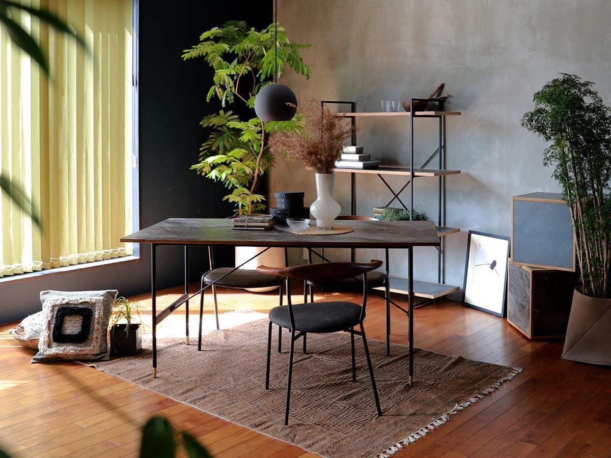 【アデペシュ/a.depeche / GOODS】のPOL 2way dining table 1450 / ポル 2ウェイ ダイニングテーブル 1450 ウォルナット インテリア・キッズ・メンズ・レディースファッション・服の通販 founy(ファニー) 　コンパクト　Compact, Small Size　スリム　Slim, Slim Fit　テーブル　Table, Dining Table　フィット　Fit, Slim Fit　フレーム　Frame, Outline　モダン　Modern, Contemporary　ホーム・キャンプ・アウトドア・お取り寄せ　Home Living / Home & Lifestyle / Camping Gear / Outdoor Camping　家具・インテリア　Home Furniture & Interior. Stylish & Functional Living Spaces　テーブル　Dining, Coffee & Side Tables　ダイニングテーブル・食卓テーブル　Dining Tables　参考イメージ|ID: prp329100004907978 ipo3291000000036759972