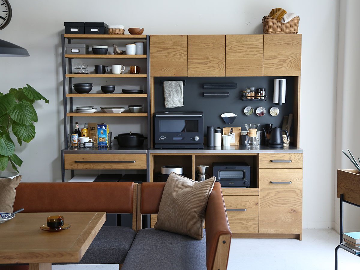 【イージーライフ/Easy Life / GOODS】のGALVA DINING BOARD / ガルバ ダイニングボード 下台引出し 幅120cm(オーク) インテリア・キッズ・メンズ・レディースファッション・服の通販 founy(ファニー) 　マグネット　Magnet, Magnetic Closure　おすすめ　Recommended / Our Picks　ホーム・キャンプ・アウトドア・お取り寄せ　Home Living / Home & Lifestyle / Camping Gear / Outdoor Camping　キッチン・ダイニング　Kitchen & Dining Essentials. Stylish & Functional Tableware　キッチン収納　Kitchen Storage　キッチン収納・食器棚・レンジ台　Kitchen Cabinet　ホーム・キャンプ・アウトドア・お取り寄せ　Home Living / Home & Lifestyle / Camping Gear / Outdoor Camping　キッチン・ダイニング　Kitchen & Dining Essentials. Stylish & Functional Tableware　キッチン家電・キッチン用品　Kitchen Appliances & Tools　マグカップ・カップ&ソーサー・陶器食器　Mugs / Cups and Saucers / Ceramic Drinkware　参考イメージ|ID: prp329100004908080 ipo3291000000036761712