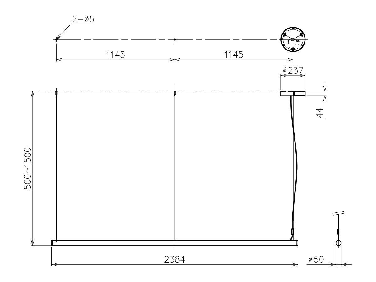 【アルテミデ/Artemide / GOODS】のALPHABET OF LIGHT Linear / アルファベット オブ ライト リネア インテリア・キッズ・メンズ・レディースファッション・服の通販 founy(ファニー) 　送料無料　Free Shipping　おすすめ　Recommended / Our Picks　テーブル　Table, Dining Table　ホーム・キャンプ・アウトドア・お取り寄せ　Home Living / Home & Lifestyle / Camping Gear / Outdoor Camping　家具・インテリア　Home Furniture & Interior. Stylish & Functional Living Spaces　ライト・照明　Lamps & Lighting Fixtures　ペンダントライト・吊り下げ照明　Pendant Light / Hanging Light Fixture　寸法図「幅240cm」|ID: prp329100004908152 ipo3291000000036762615