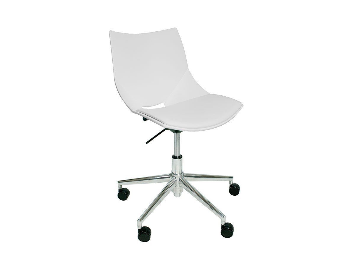 【チェラントラ/Cerantola / GOODS】のKoska Swivel X Desk Chair / コスカ スウィーベル X デスクチェア クッション付 インテリア・キッズ・メンズ・レディースファッション・服の通販 founy(ファニー) 　送料無料　Free Shipping　クッション　Cushion, Throw Pillow　コンパクト　Compact, Small Size　デスク　Desk, Work Desk　フィット　Fit, Slim Fit　ワーク　Workwear, Utility Style　ホーム・キャンプ・アウトドア・お取り寄せ　Home Living / Home & Lifestyle / Camping Gear / Outdoor Camping　家具・インテリア　Home Furniture & Interior. Stylish & Functional Living Spaces　チェア・椅子　Seating & Chairs　オフィスチェア・在宅ワーク用チェア　Office & Desk Chairs　ホワイト|ID: prp329100004908810 ipo3291000000036770101