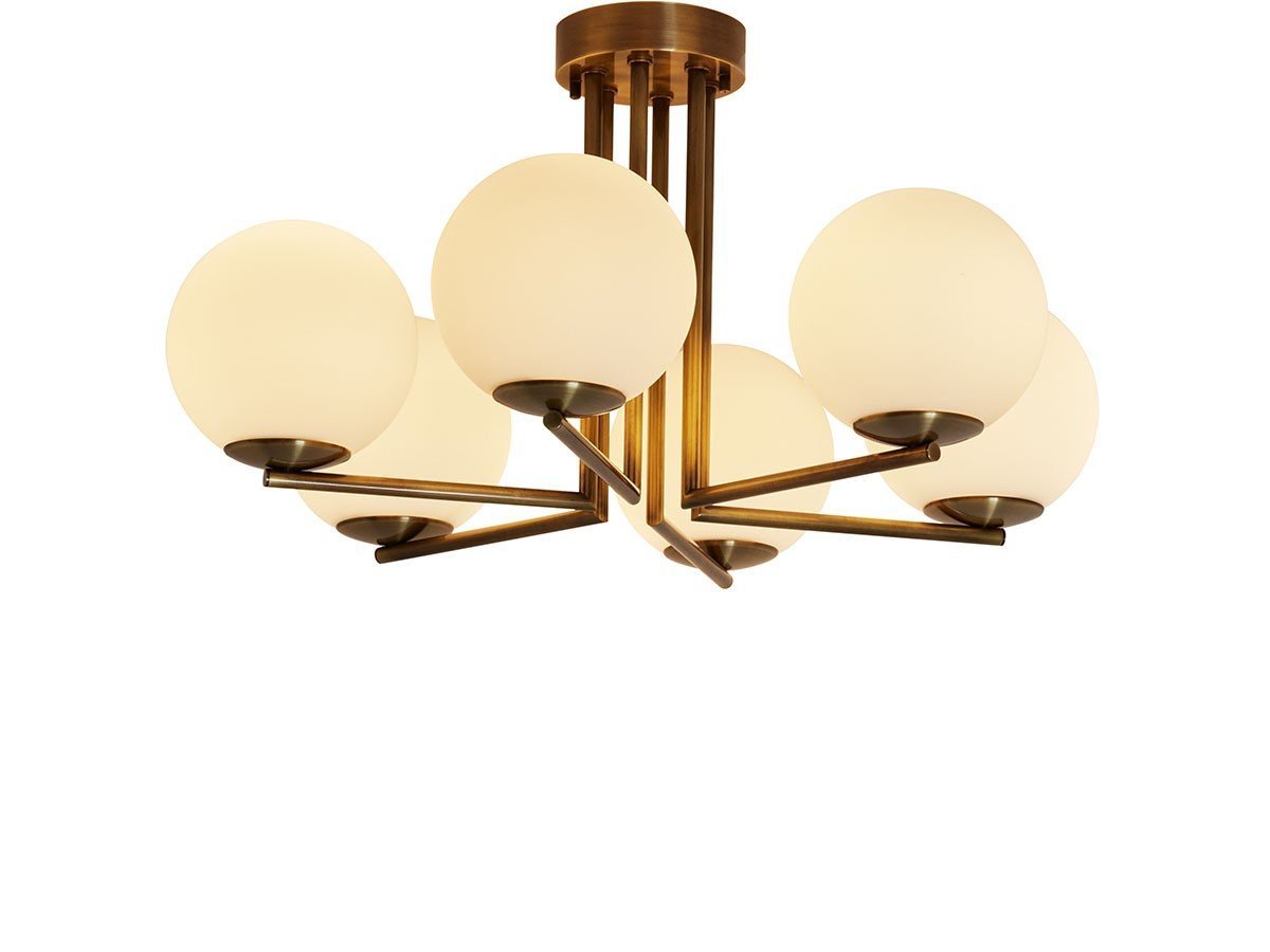 【スミカ/SUMICA / GOODS】のGRAPE 170 / グレープ 170 シーリングライト 6灯 インテリア・キッズ・メンズ・レディースファッション・服の通販 founy(ファニー) 　送料無料　Free Shipping　エレガント 上品　Elegant　ガラス　Glass, Glassware　シンプル　Simple, Minimal　ホーム・キャンプ・アウトドア・お取り寄せ　Home Living / Home & Lifestyle / Camping Gear / Outdoor Camping　家具・インテリア　Home Furniture & Interior. Stylish & Functional Living Spaces　ライト・照明　Lamps & Lighting Fixtures　シーリングライト・天井照明　Ceiling Light / Flush Mount Light　ホーム・キャンプ・アウトドア・お取り寄せ　Home Living / Home & Lifestyle / Camping Gear / Outdoor Camping　家具・インテリア　Home Furniture & Interior. Stylish & Functional Living Spaces　ライト・照明　Lamps & Lighting Fixtures　シャンデリア・クリスタル照明　Chandelier / Crystal Ceiling Light　真鍮ブロンズメッキ / 乳白色艶消しガラス|ID: prp329100004911688 ipo3291000000036806693