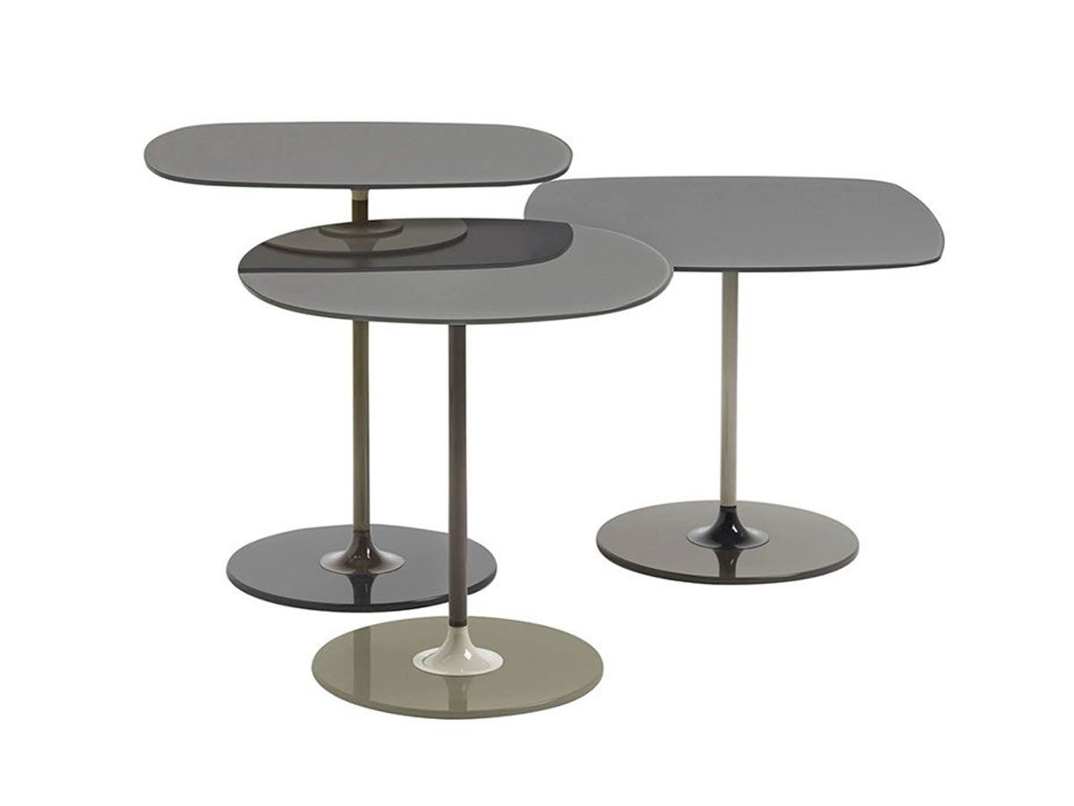【カルテル/Kartell / GOODS】のTHIERRY / ティエリー インテリア・キッズ・メンズ・レディースファッション・服の通販 founy(ファニー) 　送料無料　Free Shipping　ガラス　Glass, Glassware　テーブル　Table, Dining Table　フレーム　Frame, Outline　ホーム・キャンプ・アウトドア・お取り寄せ　Home Living / Home & Lifestyle / Camping Gear / Outdoor Camping　家具・インテリア　Home Furniture & Interior. Stylish & Functional Living Spaces　テーブル　Dining, Coffee & Side Tables　サイドテーブル・ナイトテーブル　Side & End Tables　グレイ、サイズ:(左から)33H、45M、50L|ID: prp329100004913154 ipo3291000000036820189