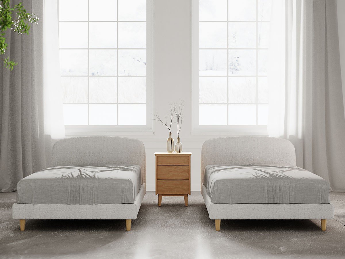 【インルーム/InRoom / GOODS】のPAMELA BED / パメラ ベッドフレーム インテリア・キッズ・メンズ・レディースファッション・服の通販 founy(ファニー) 　ダブル　Double, Double-Breasted　フレーム　Frame, Outline　ベルベット　Velvet, Velvety　リネン　Linen, Linen Fabric　エレガント 上品　Elegant　ホーム・キャンプ・アウトドア・お取り寄せ　Home Living / Home & Lifestyle / Camping Gear / Outdoor Camping　家具・インテリア　Home Furniture & Interior. Stylish & Functional Living Spaces　ベッド　Modern Beds for Every Room　シングルベッド・1人用ベッド　Single Bed　ホーム・キャンプ・アウトドア・お取り寄せ　Home Living / Home & Lifestyle / Camping Gear / Outdoor Camping　家具・インテリア　Home Furniture & Interior. Stylish & Functional Living Spaces　ベッド　Modern Beds for Every Room　セミダブルベッド　Small Double Bed / Three-Quarter Bed　ホーム・キャンプ・アウトドア・お取り寄せ　Home Living / Home & Lifestyle / Camping Gear / Outdoor Camping　家具・インテリア　Home Furniture & Interior. Stylish & Functional Living Spaces　ベッド　Modern Beds for Every Room　ダブルベッド・2人用ベッド　Double Bed / Full Size Bed　ホーム・キャンプ・アウトドア・お取り寄せ　Home Living / Home & Lifestyle / Camping Gear / Outdoor Camping　家具・インテリア　Home Furniture & Interior. Stylish & Functional Living Spaces　ベッド　Modern Beds for Every Room　張地:リッジホワイト、サイズ:シングル × 2|ID: prp329100004914583 ipo3291000000036832889