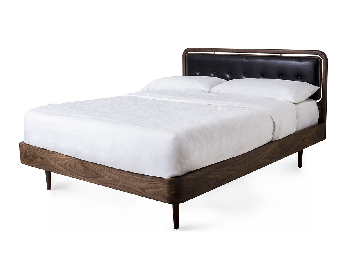 【ステラワークス/Stellar Works / GOODS】のDawn Bed / ドーン ベッド インテリア・キッズ・メンズ・レディースファッション・服の通販 founy(ファニー) クッション Cushion, Throw Pillow クラシカル Classical, Vintage-Inspired スリム Slim, Slim Fit ダブル Double, Double-Breasted フレーム Frame, Outline ラグジュアリー Luxury, Elegant ホーム・キャンプ・アウトドア・お取り寄せ Home Living / Home & Lifestyle / Camping Gear / Outdoor Camping 家具・インテリア Home Furniture & Interior. Stylish & Functional Living Spaces ベッド Modern Beds for Every Room ダブルベッド・2人用ベッド Double Bed / Full Size Bed ホーム・キャンプ・アウトドア・お取り寄せ Home Living / Home & Lifestyle / Camping Gear / Outdoor Camping 家具・インテリア Home Furniture & Interior. Stylish & Functional Living Spaces ベッド Modern Beds for Every Room 張地:クリスタル 9894 ブラック(レザー B)、フレーム:ウォルナット(ナチュラル)|ID: prp329100004914654 ipo3291000000036833609