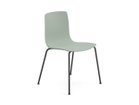 【アルペール/arper / GOODS】のAava 02 Armless Chair / アーバ 02 アームレスチェア 4本脚 シートセージグリーン、脚部マットブラック|ID: prp329100004915020 ipo3291000000036838614