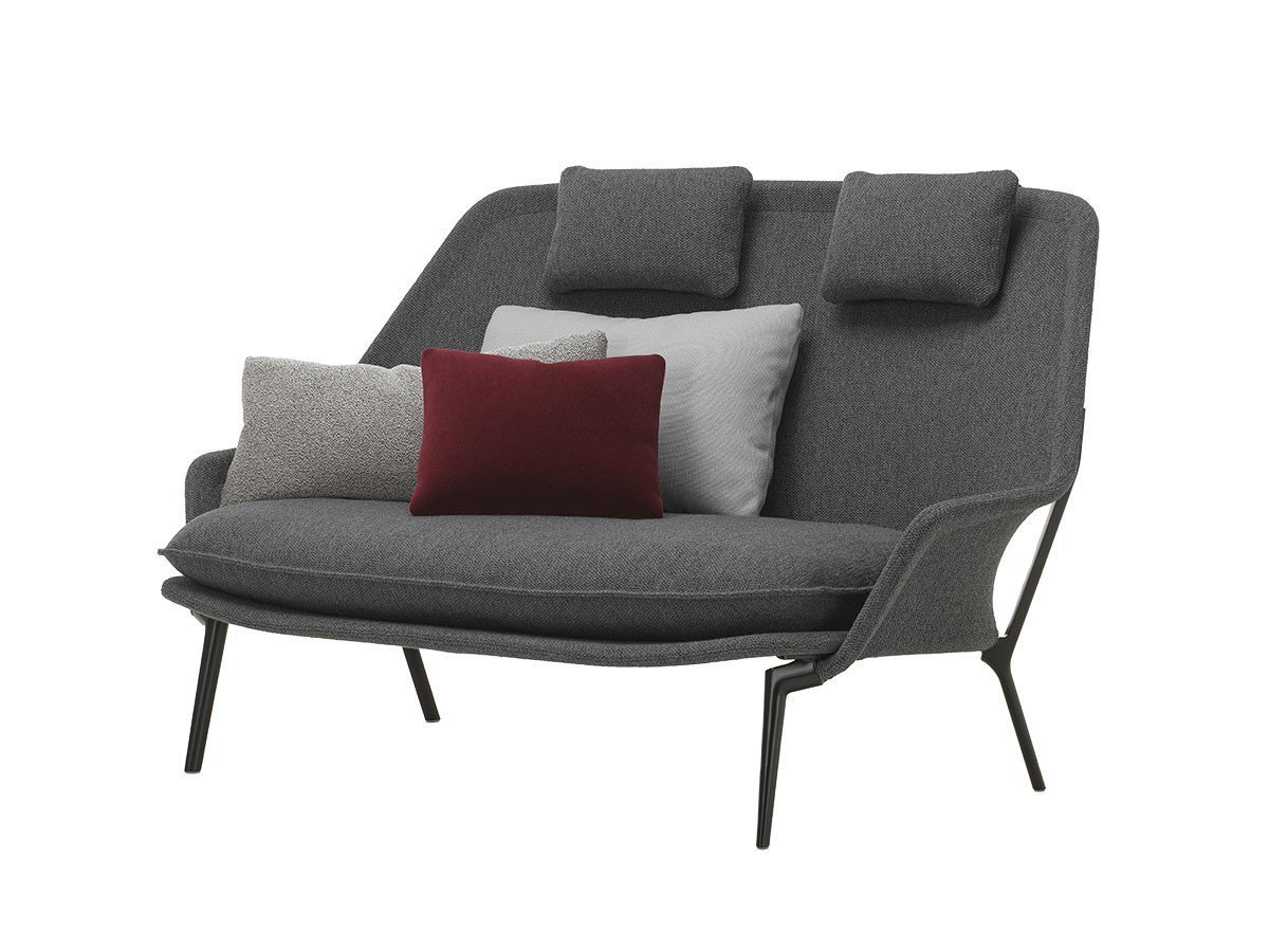 【ヴィトラ/Vitra / GOODS】のSlow Sofa / スローソファ(ファブリック) インテリア・キッズ・メンズ・レディースファッション・服の通販 founy(ファニー) クッション Cushion, Throw Pillow クラシック Classic, Timeless Style ファブリック Fabric, Textile フレーム Frame, Outline モダン Modern, Contemporary ホーム・キャンプ・アウトドア・お取り寄せ Home Living / Home & Lifestyle / Camping Gear / Outdoor Camping 家具・インテリア Home Furniture & Interior. Stylish & Functional Living Spaces ソファー Couches & Sofas 本体張地:フロッカ 07 カーボン(ファブリック F80)、脚部:ディープブラック|ID: prp329100004916263 ipo3291000000036854006