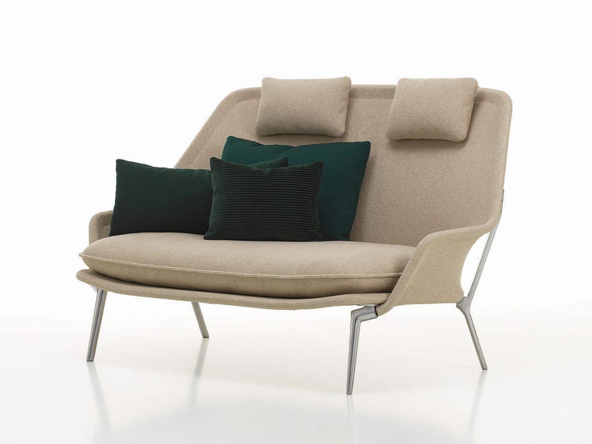 【ヴィトラ/Vitra / GOODS】のSlow Sofa / スローソファ(ファブリック) インテリア・キッズ・メンズ・レディースファッション・服の通販 founy(ファニー) クッション Cushion, Throw Pillow クラシック Classic, Timeless Style ファブリック Fabric, Textile フレーム Frame, Outline モダン Modern, Contemporary ホーム・キャンプ・アウトドア・お取り寄せ Home Living / Home & Lifestyle / Camping Gear / Outdoor Camping 家具・インテリア Home Furniture & Interior. Stylish & Functional Living Spaces ソファー Couches & Sofas 本体張地:フロッカ 02 ベージュ(ファブリック F80)、脚部:ディープブラックク|ID: prp329100004916263 ipo3291000000036854017