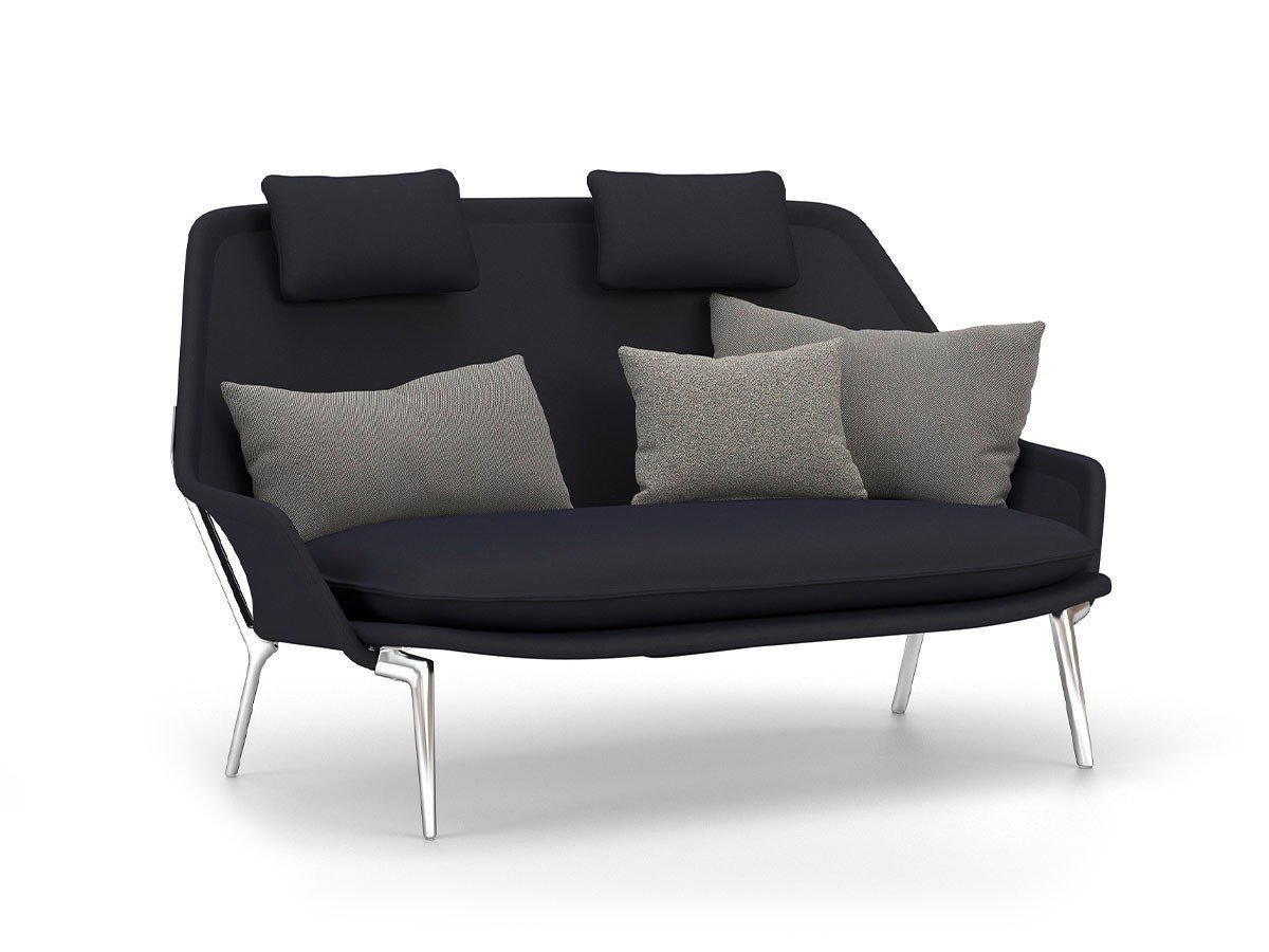 【ヴィトラ/Vitra / GOODS】のSlow Sofa / スローソファ(ファブリック) インテリア・キッズ・メンズ・レディースファッション・服の通販 founy(ファニー) クッション Cushion, Throw Pillow クラシック Classic, Timeless Style ファブリック Fabric, Textile フレーム Frame, Outline モダン Modern, Contemporary ホーム・キャンプ・アウトドア・お取り寄せ Home Living / Home & Lifestyle / Camping Gear / Outdoor Camping 家具・インテリア Home Furniture & Interior. Stylish & Functional Living Spaces ソファー Couches & Sofas 本体張地:フロッカ 01 ダークブルー(ファブリック F80)、脚部:ポリッシュドアルミニウム<|ID: prp329100004916263 ipo3291000000036854022