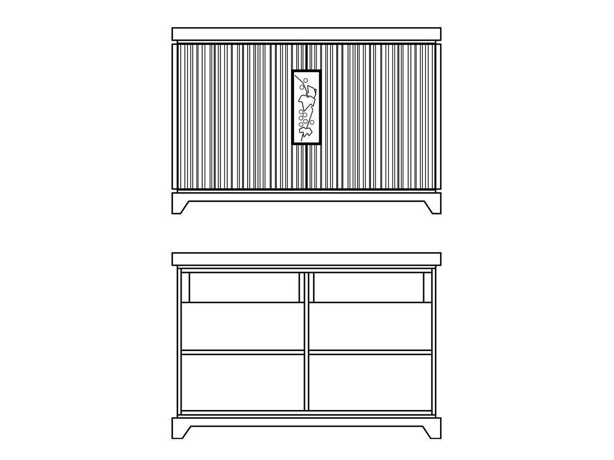 【マツオカ/MATSUOKA / GOODS】のBUMBLE BEE CABINET / バンブルビー キャビネット インテリア・キッズ・メンズ・レディースファッション・服の通販 founy(ファニー) エナメル Patent Leather シンプル Simple, Minimal フォルム Silhouette, Form 日本製 Made In Japan ホーム・キャンプ・アウトドア・お取り寄せ Home Living / Home & Lifestyle / Camping Gear / Outdoor Camping 家具・インテリア Home Furniture & Interior. Stylish & Functional Living Spaces 収納家具・キャビネット Storage Furniture 収納キャビネット・扉付き棚 Cabinet / Storage Cabinet 扉内には引出し2杯、可動棚板2枚が設けられています。|ID: prp329100004916513 ipo3291000000036858420