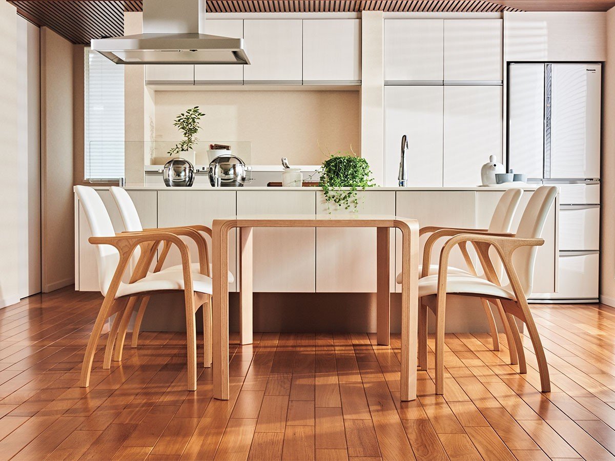 【天童木工/Tendo Mokko / GOODS】のDining Table / ダイニングテーブル T-2310WB 幅130cm(ホワイトビーチ天板) インテリア・キッズ・メンズ・レディースファッション・服の通販 founy(ファニー) 　テーブル　Table, Dining Table　ビーチ　Beach, Seaside　エレガント 上品　Elegant　ホーム・キャンプ・アウトドア・お取り寄せ　Home Living / Home & Lifestyle / Camping Gear / Outdoor Camping　家具・インテリア　Home Furniture & Interior. Stylish & Functional Living Spaces　テーブル　Dining, Coffee & Side Tables　ダイニングテーブル・食卓テーブル　Dining Tables　参考イメージ|ID: prp329100004916644 ipo3291000000036859815