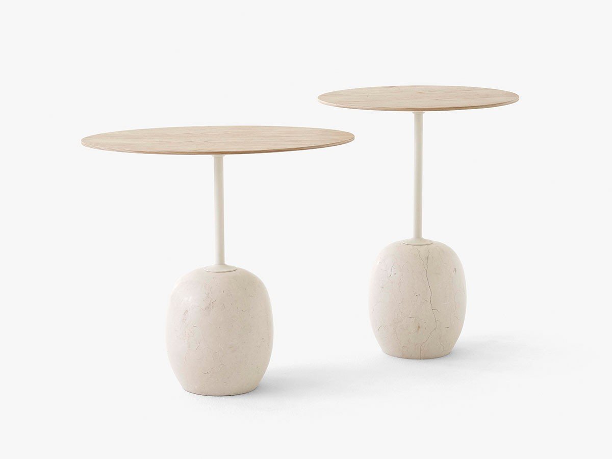 【アンドトラディション/&Tradition / GOODS】のLato Table Round LN8 / ラト ラウンドテーブル LN8 インテリア・キッズ・メンズ・レディースファッション・服の通販 founy(ファニー) 　送料無料　Free Shipping　ウッド　Wooden Design　グラフィック　Graphic, Graphic Design　シンプル　Simple, Minimal　スリム　Slim, Slim Fit　テーブル　Table, Dining Table　バランス　Balance, Style Balance　フォルム　Silhouette, Form　ラウンド　Round, Round Neck　ホーム・キャンプ・アウトドア・お取り寄せ　Home Living / Home & Lifestyle / Camping Gear / Outdoor Camping　家具・インテリア　Home Furniture & Interior. Stylish & Functional Living Spaces　テーブル　Dining, Coffee & Side Tables　サイドテーブル・ナイトテーブル　Side & End Tables　オーク / クレマディーバマーブル|ID: prp329100004916802 ipo3291000000036861454