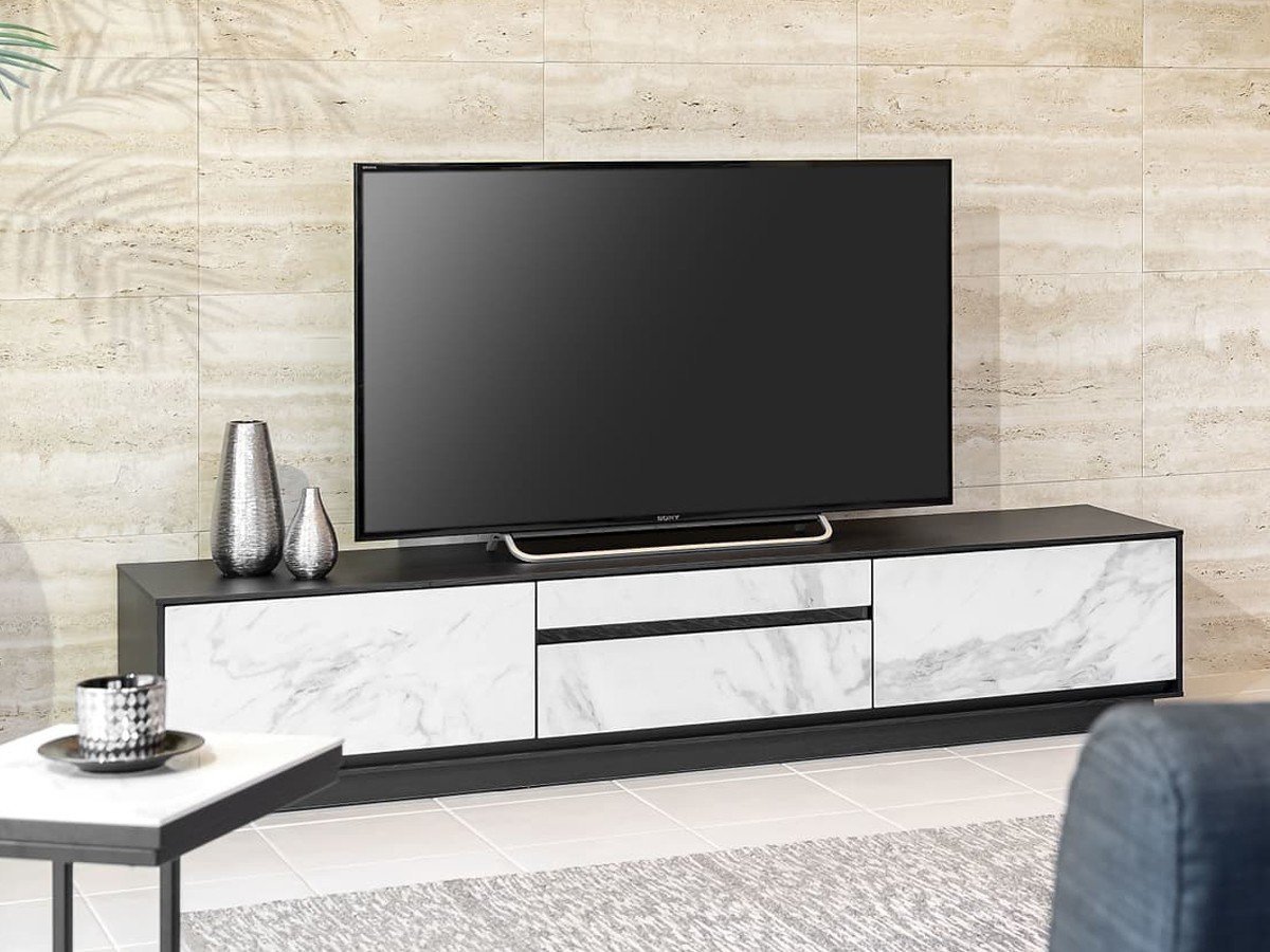 【フライミー ノワール/FLYMEe Noir / GOODS】のTV BOARD / テレビボード #115981 インテリア・キッズ・メンズ・レディースファッション・服の通販 founy(ファニー) 　モダン　Modern, Contemporary　リアル　Real, Realistic　ホーム・キャンプ・アウトドア・お取り寄せ　Home Living / Home & Lifestyle / Camping Gear / Outdoor Camping　家具・インテリア　Home Furniture & Interior. Stylish & Functional Living Spaces　テレビボード・テレビ台　TV Cabinets & Consoles　テレビ台・TVボード　Tv Board　ブラック + セラミックホワイト|ID: prp329100004916833 ipo3291000000036861863