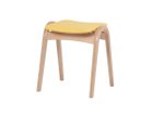 【秋田木工/Akimoku / GOODS】のStool No.202 / スツール No.202 ブナ材 張地:YE(PVC)、フレームナチュラル NA|ID: prp329100004917167 ipo3291000000036869525