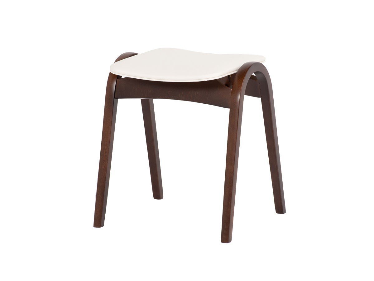【秋田木工/Akimoku / GOODS】のStool No.202 / スツール No.202 ブナ材 インテリア・キッズ・メンズ・レディースファッション・服の通販 founy(ファニー) 　軽量　Lightweight, Ultra Light　シンプル　Simple, Minimal　テーブル　Table, Dining Table　送料無料　Free Shipping　ホーム・キャンプ・アウトドア・お取り寄せ　Home Living / Home & Lifestyle / Camping Gear / Outdoor Camping　家具・インテリア　Home Furniture & Interior. Stylish & Functional Living Spaces　チェア・椅子　Seating & Chairs　スツール・バースツール　Stools & Bar Stools　張地:IV2(PVC)、フレームウォールナット WN|ID: prp329100004917167 ipo3291000000036869531