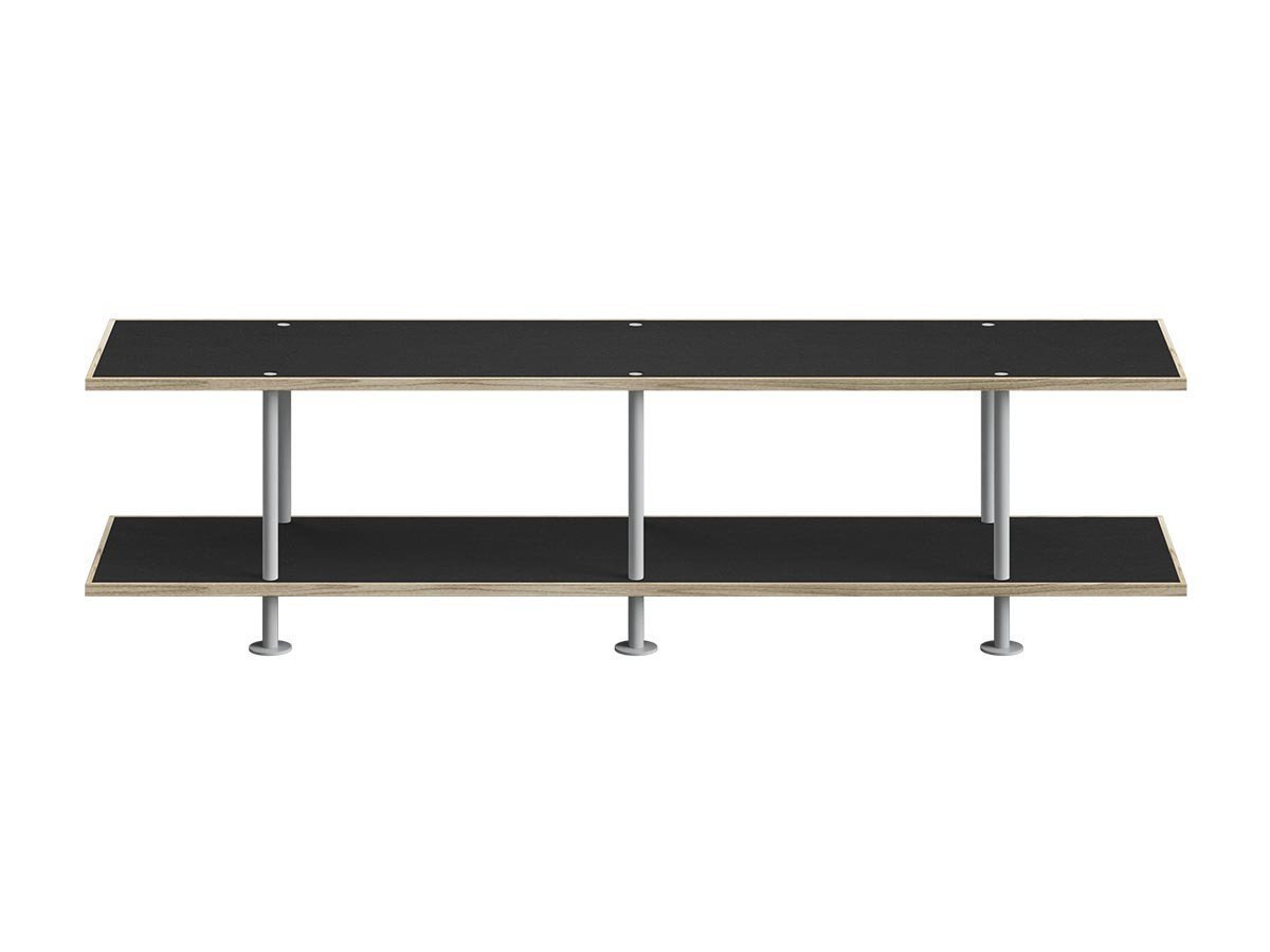 【キット/KIT / GOODS】のShelf / シェルフ SLF-03 2段 インテリア・キッズ・メンズ・レディースファッション・服の通販 founy(ファニー) 　シンプル　Simple, Minimal　フレーム　Frame, Outline　モダン　Modern, Contemporary　送料無料　Free Shipping　ホーム・キャンプ・アウトドア・お取り寄せ　Home Living / Home & Lifestyle / Camping Gear / Outdoor Camping　家具・インテリア　Home Furniture & Interior. Stylish & Functional Living Spaces　収納家具・キャビネット　Storage Furniture　シェルフ・オープンラック・収納棚　Open Shelf Rack　ホーム・キャンプ・アウトドア・お取り寄せ　Home Living / Home & Lifestyle / Camping Gear / Outdoor Camping　家具・インテリア　Home Furniture & Interior. Stylish & Functional Living Spaces　テレビボード・テレビ台　TV Cabinets & Consoles　テレビ台・TVボード　Tv Board　天板ブラック、フレームライトグレー|ID: prp329100004917178 ipo3291000000036869905