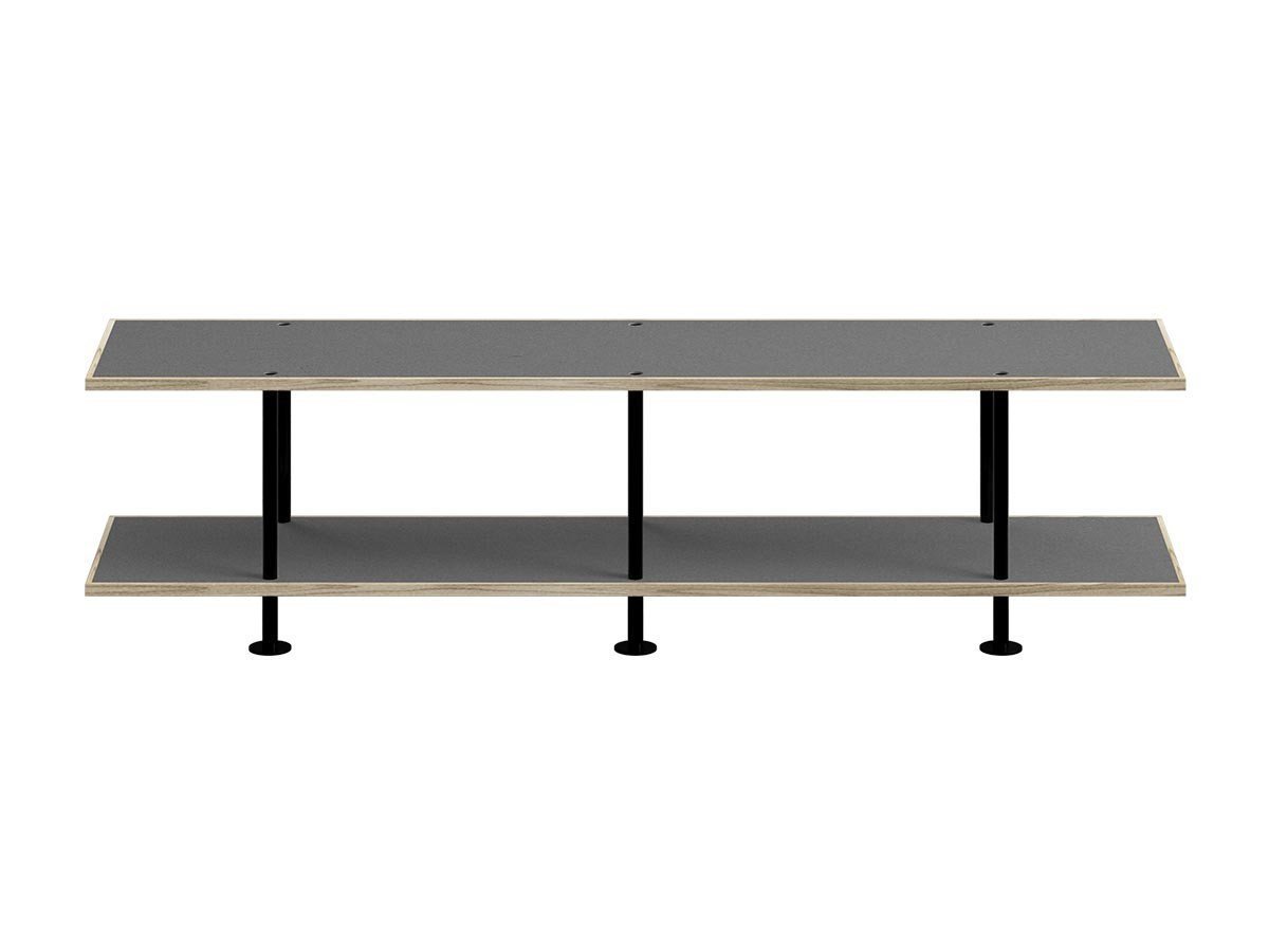 【キット/KIT / GOODS】のShelf / シェルフ SLF-03 2段 インテリア・キッズ・メンズ・レディースファッション・服の通販 founy(ファニー) 　シンプル　Simple, Minimal　フレーム　Frame, Outline　モダン　Modern, Contemporary　送料無料　Free Shipping　ホーム・キャンプ・アウトドア・お取り寄せ　Home Living / Home & Lifestyle / Camping Gear / Outdoor Camping　家具・インテリア　Home Furniture & Interior. Stylish & Functional Living Spaces　収納家具・キャビネット　Storage Furniture　シェルフ・オープンラック・収納棚　Open Shelf Rack　ホーム・キャンプ・アウトドア・お取り寄せ　Home Living / Home & Lifestyle / Camping Gear / Outdoor Camping　家具・インテリア　Home Furniture & Interior. Stylish & Functional Living Spaces　テレビボード・テレビ台　TV Cabinets & Consoles　テレビ台・TVボード　Tv Board　天板グレー、フレームブラック|ID: prp329100004917178 ipo3291000000036869909