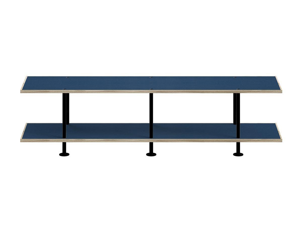 【キット/KIT / GOODS】のShelf / シェルフ SLF-03 2段 インテリア・キッズ・メンズ・レディースファッション・服の通販 founy(ファニー) 　シンプル　Simple, Minimal　フレーム　Frame, Outline　モダン　Modern, Contemporary　送料無料　Free Shipping　ホーム・キャンプ・アウトドア・お取り寄せ　Home Living / Home & Lifestyle / Camping Gear / Outdoor Camping　家具・インテリア　Home Furniture & Interior. Stylish & Functional Living Spaces　収納家具・キャビネット　Storage Furniture　シェルフ・オープンラック・収納棚　Open Shelf Rack　ホーム・キャンプ・アウトドア・お取り寄せ　Home Living / Home & Lifestyle / Camping Gear / Outdoor Camping　家具・インテリア　Home Furniture & Interior. Stylish & Functional Living Spaces　テレビボード・テレビ台　TV Cabinets & Consoles　テレビ台・TVボード　Tv Board　天板ブルー、フレームブラック|ID: prp329100004917178 ipo3291000000036869915