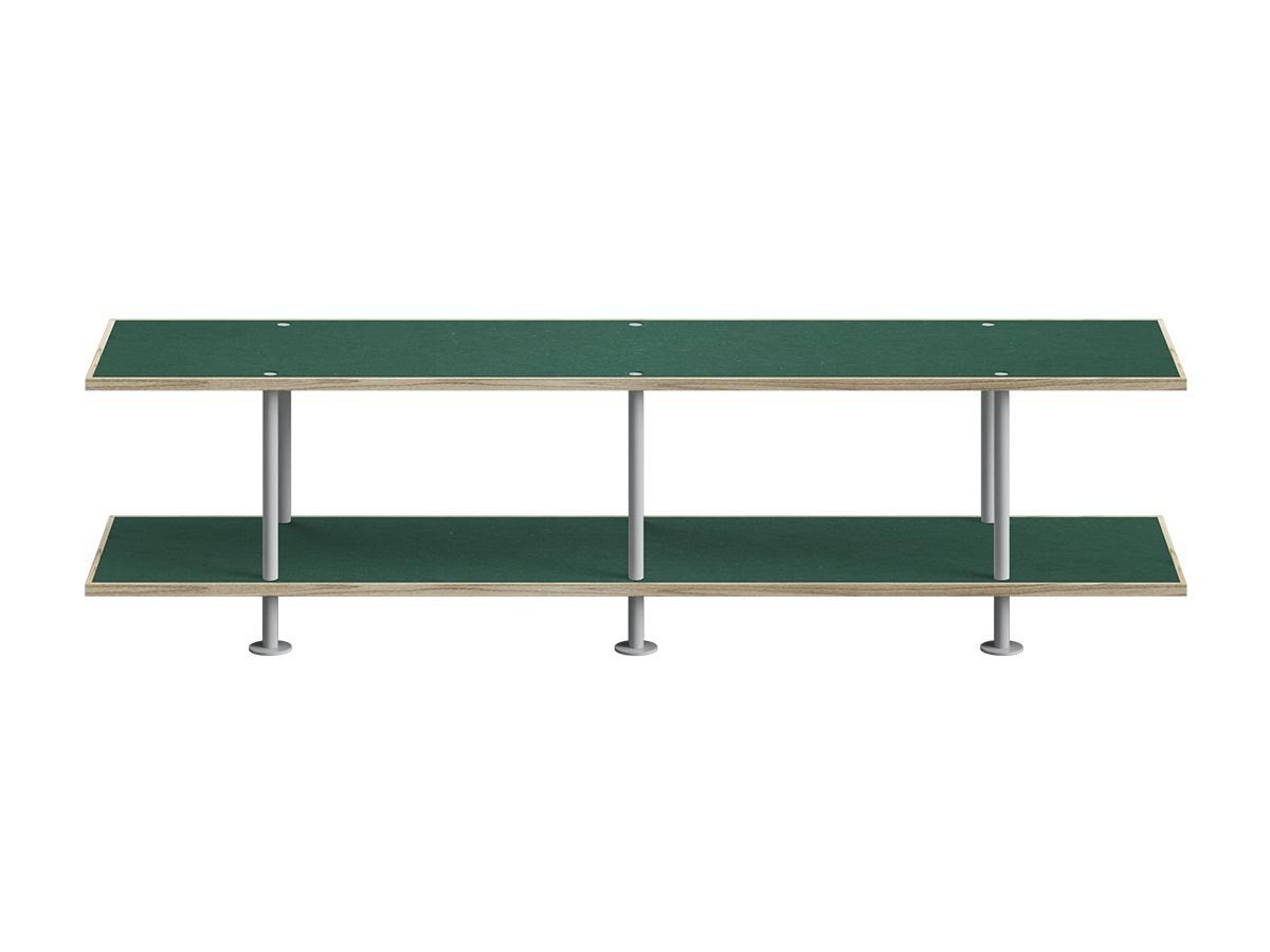 【キット/KIT / GOODS】のShelf / シェルフ SLF-03 2段 インテリア・キッズ・メンズ・レディースファッション・服の通販 founy(ファニー) 　シンプル　Simple, Minimal　フレーム　Frame, Outline　モダン　Modern, Contemporary　送料無料　Free Shipping　ホーム・キャンプ・アウトドア・お取り寄せ　Home Living / Home & Lifestyle / Camping Gear / Outdoor Camping　家具・インテリア　Home Furniture & Interior. Stylish & Functional Living Spaces　収納家具・キャビネット　Storage Furniture　シェルフ・オープンラック・収納棚　Open Shelf Rack　ホーム・キャンプ・アウトドア・お取り寄せ　Home Living / Home & Lifestyle / Camping Gear / Outdoor Camping　家具・インテリア　Home Furniture & Interior. Stylish & Functional Living Spaces　テレビボード・テレビ台　TV Cabinets & Consoles　テレビ台・TVボード　Tv Board　天板グリーン、フレームライトグレー|ID: prp329100004917178 ipo3291000000036869922