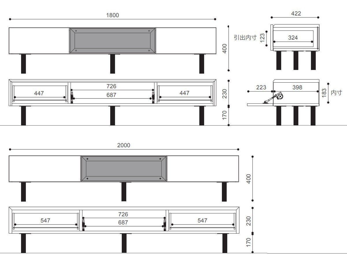 【マスターウォール/MASTERWAL / GOODS】のPicchio PSR1 AV BOARD / ピッキオ ピーエスアールワン AV ボード インテリア・キッズ・メンズ・レディースファッション・服の通販 founy(ファニー) 　ガラス　Glass, Glassware　コンパクト　Compact, Small Size　フラップ　Flap, Flap Pocket　ランダム　Random, Irregular　ホーム・キャンプ・アウトドア・お取り寄せ　Home Living / Home & Lifestyle / Camping Gear / Outdoor Camping　家具・インテリア　Home Furniture & Interior. Stylish & Functional Living Spaces　テレビボード・テレビ台　TV Cabinets & Consoles　テレビ台・TVボード　Tv Board　「幅180 / 200cm」寸法図|ID: prp329100004917337 ipo3291000000036872367