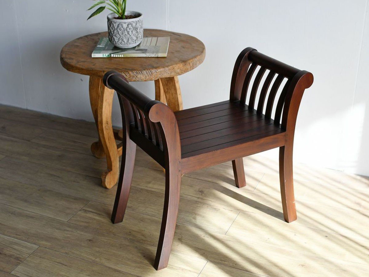 【カジャ/KAJA / GOODS】のLIBRA Kartini Bench / リブラ カルティニ ベンチ 1人掛け B インテリア・キッズ・メンズ・レディースファッション・服の通販 founy(ファニー) 　コンパクト　Compact, Small Size　テーブル　Table, Dining Table　リゾート　Resort, Vacation Style　リラックス　Relax, Relaxed Fit　定番　Standard, Basic Item　ホーム・キャンプ・アウトドア・お取り寄せ　Home Living / Home & Lifestyle / Camping Gear / Outdoor Camping　家具・インテリア　Home Furniture & Interior. Stylish & Functional Living Spaces　チェア・椅子　Seating & Chairs　ダイニングベンチ・玄関ベンチ　Bench & Dining Benches　ブラウン|ID: prp329100004920665 ipo3291000000036915781