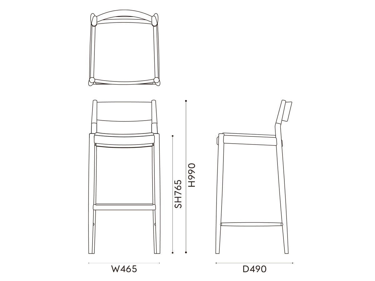 【カリモクケース/KARIMOKU CASE / GOODS】のN-BS01 / N-BS01(張座) インテリア・キッズ・メンズ・レディースファッション・服の通販 founy(ファニー) 　コレクション　Collection, Seasonal Line　スリム　Slim, Slim Fit　テーブル　Table, Dining Table　ファブリック　Fabric, Textile　送料無料　Free Shipping　ホーム・キャンプ・アウトドア・お取り寄せ　Home Living / Home & Lifestyle / Camping Gear / Outdoor Camping　家具・インテリア　Home Furniture & Interior. Stylish & Functional Living Spaces　チェア・椅子　Seating & Chairs　カウンターチェア・ハイチェア　Bar Stools / High Stools　「ハイ」寸法図|ID: prp329100004920832 ipo3291000000036916806