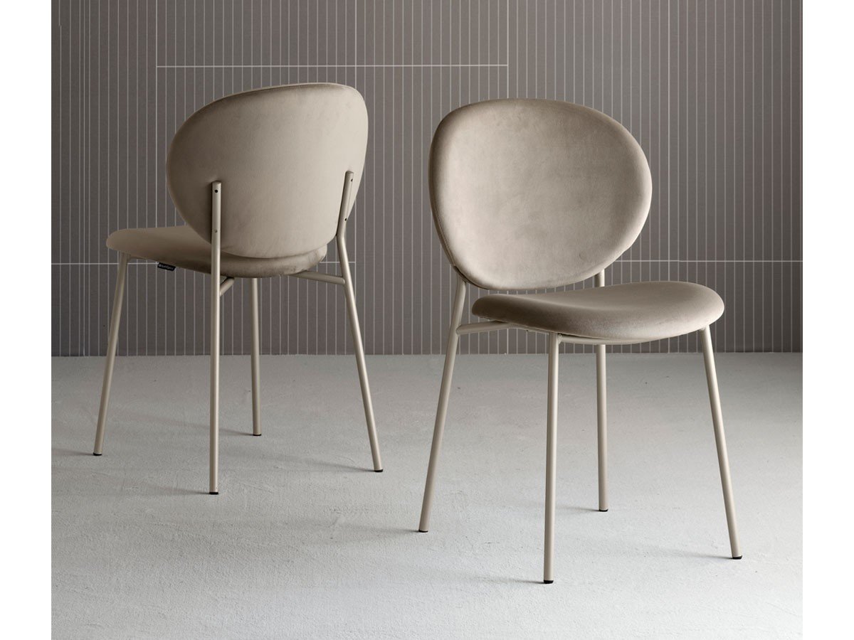 【カリガリス/Calligaris / GOODS】のINES / イネス CS/2004 インテリア・キッズ・メンズ・レディースファッション・服の通販 founy(ファニー) 　送料無料　Free Shipping　フレーム　Frame, Outline　ベルベット　Velvet, Velvety　モダン　Modern, Contemporary　ホーム・キャンプ・アウトドア・お取り寄せ　Home Living / Home & Lifestyle / Camping Gear / Outdoor Camping　家具・インテリア　Home Furniture & Interior. Stylish & Functional Living Spaces　チェア・椅子　Seating & Chairs　ダイニングチェア・木製チェア　Dining Chairs　シートS0F サンド、フレームP46M マットパールベージュ|ID: prp329100004921041 ipo3291000000036918256