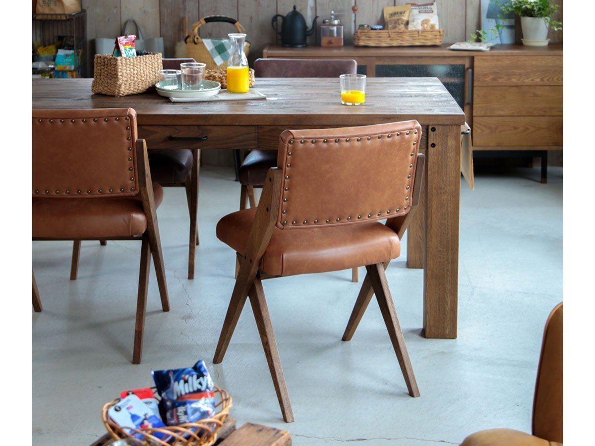 【イージーライフ/Easy Life / GOODS】のZETT CHAIR / ゼット チェア 肘付(WF-2 / リサイクルレザー) インテリア・キッズ・メンズ・レディースファッション・服の通販 founy(ファニー) 　リラックス　Relax, Relaxed Fit　ホーム・キャンプ・アウトドア・お取り寄せ　Home Living / Home & Lifestyle / Camping Gear / Outdoor Camping　家具・インテリア　Home Furniture & Interior. Stylish & Functional Living Spaces　チェア・椅子　Seating & Chairs　ダイニングチェア・木製チェア　Dining Chairs　参考イメージ|ID: prp329100004921065 ipo3291000000036918545