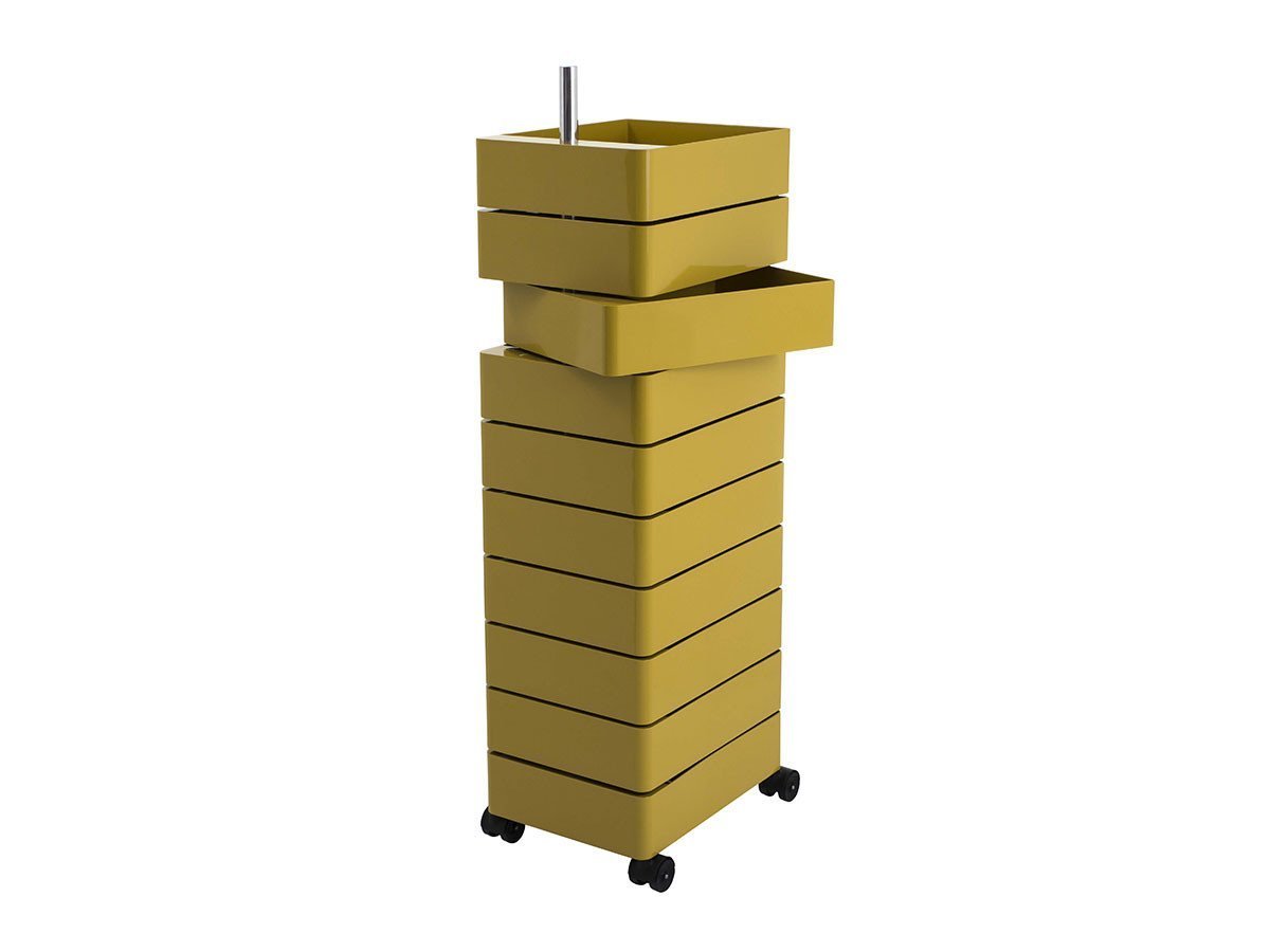 【マジス/MAGIS / GOODS】の360°CONTAINER / 360°コンテナ 10段 インテリア・キッズ・メンズ・レディースファッション・服の通販 founy(ファニー) 　送料無料　Free Shipping　デスク　Desk, Work Desk　ホーム・キャンプ・アウトドア・お取り寄せ　Home Living / Home & Lifestyle / Camping Gear / Outdoor Camping　家具・インテリア　Home Furniture & Interior. Stylish & Functional Living Spaces　デスク・机　Study & Work Desks　デスクワゴン・サイドワゴン　Mobile Pedestal /Office Cart　ホーム・キャンプ・アウトドア・お取り寄せ　Home Living / Home & Lifestyle / Camping Gear / Outdoor Camping　家具・インテリア　Home Furniture & Interior. Stylish & Functional Living Spaces　収納家具・キャビネット　Storage Furniture　チェストワゴン・移動式収納　Mobile Wagon　イエロー|ID: prp329100004921137 ipo3291000000036919322