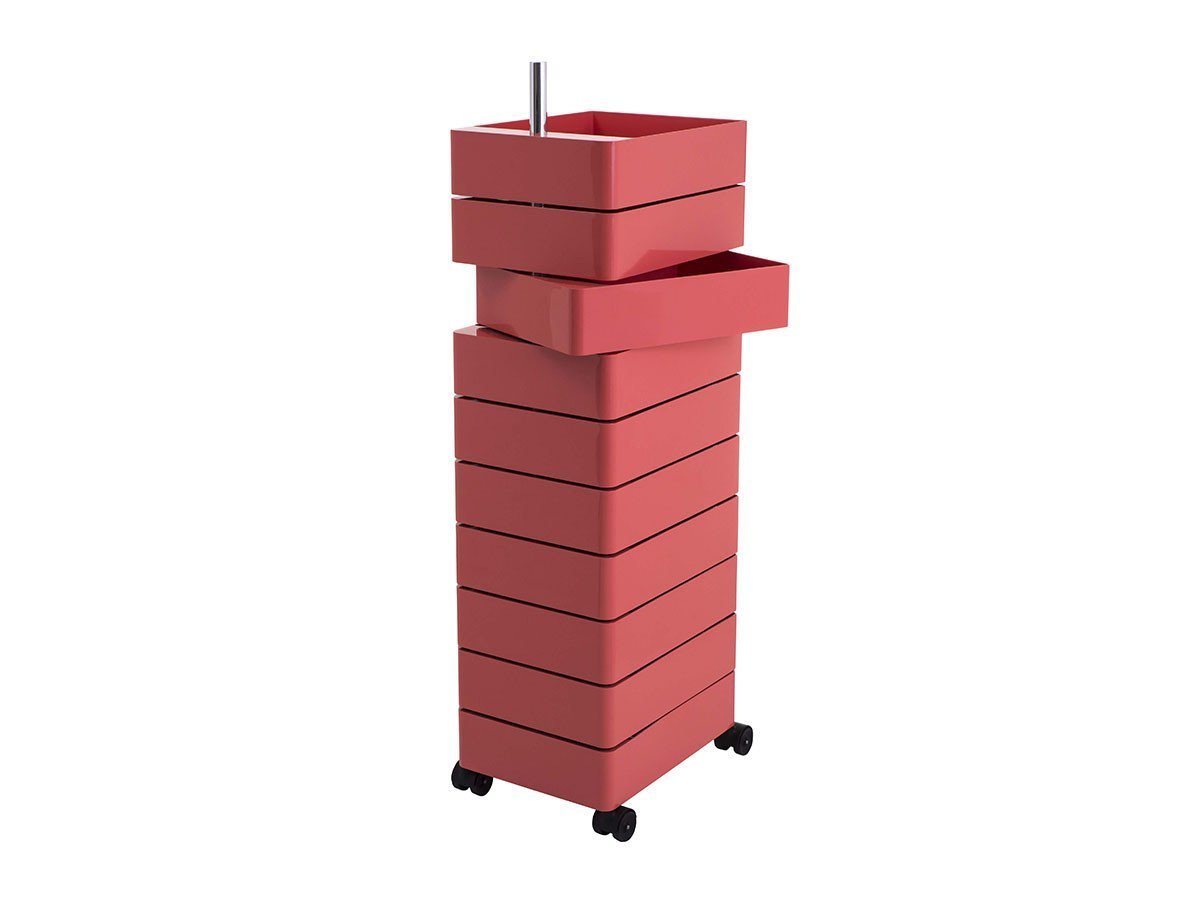 【マジス/MAGIS / GOODS】の360°CONTAINER / 360°コンテナ 10段 インテリア・キッズ・メンズ・レディースファッション・服の通販 founy(ファニー) 　送料無料　Free Shipping　デスク　Desk, Work Desk　ホーム・キャンプ・アウトドア・お取り寄せ　Home Living / Home & Lifestyle / Camping Gear / Outdoor Camping　家具・インテリア　Home Furniture & Interior. Stylish & Functional Living Spaces　デスク・机　Study & Work Desks　デスクワゴン・サイドワゴン　Mobile Pedestal /Office Cart　ホーム・キャンプ・アウトドア・お取り寄せ　Home Living / Home & Lifestyle / Camping Gear / Outdoor Camping　家具・インテリア　Home Furniture & Interior. Stylish & Functional Living Spaces　収納家具・キャビネット　Storage Furniture　チェストワゴン・移動式収納　Mobile Wagon　ピンク|ID: prp329100004921137 ipo3291000000036919323