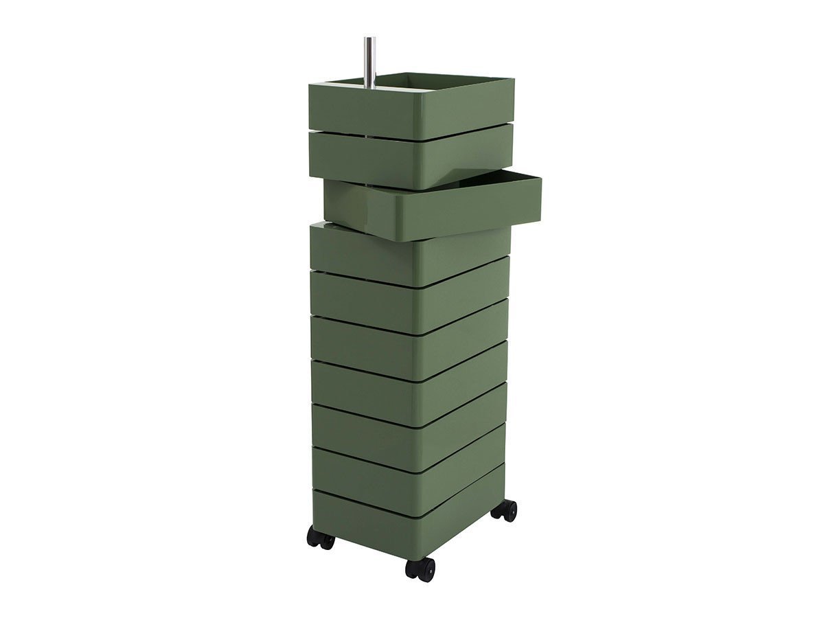 【マジス/MAGIS / GOODS】の360°CONTAINER / 360°コンテナ 10段 インテリア・キッズ・メンズ・レディースファッション・服の通販 founy(ファニー) 　送料無料　Free Shipping　デスク　Desk, Work Desk　ホーム・キャンプ・アウトドア・お取り寄せ　Home Living / Home & Lifestyle / Camping Gear / Outdoor Camping　家具・インテリア　Home Furniture & Interior. Stylish & Functional Living Spaces　デスク・机　Study & Work Desks　デスクワゴン・サイドワゴン　Mobile Pedestal /Office Cart　ホーム・キャンプ・アウトドア・お取り寄せ　Home Living / Home & Lifestyle / Camping Gear / Outdoor Camping　家具・インテリア　Home Furniture & Interior. Stylish & Functional Living Spaces　収納家具・キャビネット　Storage Furniture　チェストワゴン・移動式収納　Mobile Wagon　グリーン|ID: prp329100004921137 ipo3291000000036919326
