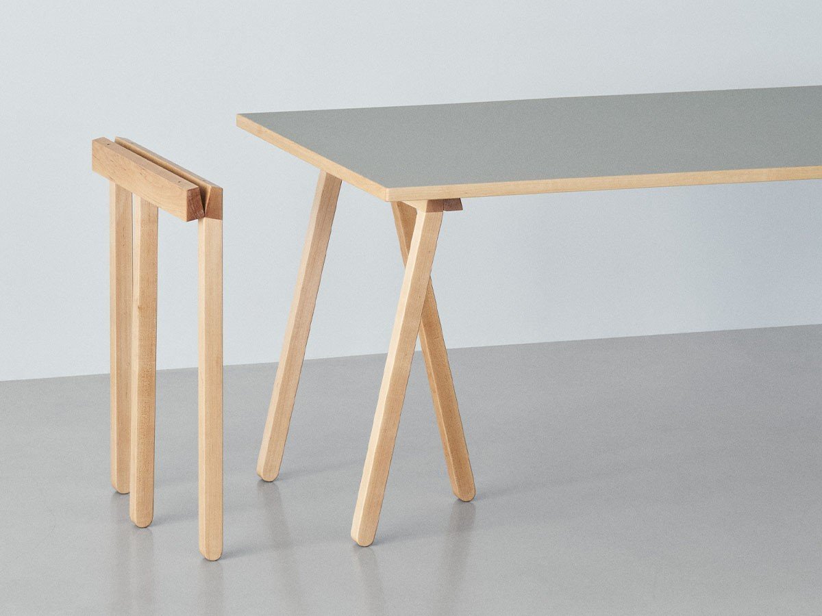 【フィール/FIEL / GOODS】のOPEN / オープン テーブル(リノリウム天板) インテリア・キッズ・メンズ・レディースファッション・服の通販 founy(ファニー) 　テーブル　Table, Dining Table　デスク　Desk, Work Desk　フラット　Flat, Flat Shoes　ホーム・キャンプ・アウトドア・お取り寄せ　Home Living / Home & Lifestyle / Camping Gear / Outdoor Camping　家具・インテリア　Home Furniture & Interior. Stylish & Functional Living Spaces　テーブル　Dining, Coffee & Side Tables　ダイニングテーブル・食卓テーブル　Dining Tables　天板と脚部をボルトで固定する構造です。移動する際は取り外しも可能です。|ID: prp329100004921147 ipo3291000000036919446