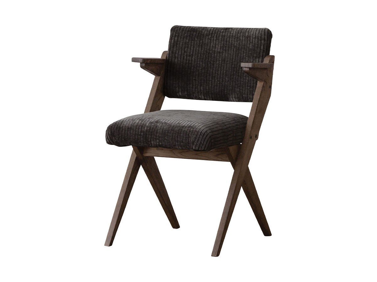 【イージーライフ/Easy Life / GOODS】のZETT CHAIR / ゼット チェア 肘付(WF-2 / ジャガード) インテリア・キッズ・メンズ・レディースファッション・服の通販 founy(ファニー) 　クッション　Cushion, Throw Pillow　コンパクト　Compact, Small Size　タオル　Towel, Bath Towel　リラックス　Relax, Relaxed Fit　ヴィンテージ　Vintage Style　ホーム・キャンプ・アウトドア・お取り寄せ　Home Living / Home & Lifestyle / Camping Gear / Outdoor Camping　家具・インテリア　Home Furniture & Interior. Stylish & Functional Living Spaces　チェア・椅子　Seating & Chairs　ダイニングチェア・木製チェア　Dining Chairs　張地:スモークブラック|ID: prp329100004921150 ipo3291000000036919458