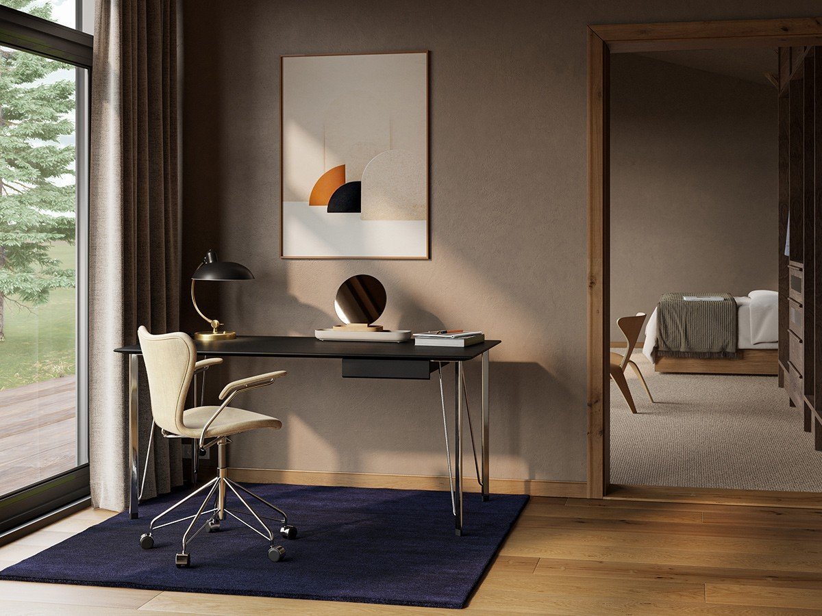 【フリッツ ハンセン/FRITZ HANSEN / GOODS】のFH3605 DESK / FH3605 デスク 3605 インテリア・キッズ・メンズ・レディースファッション・服の通販 founy(ファニー) 　エレガント 上品　Elegant　コンパクト　Compact, Small Size　シンプル　Simple, Minimal　デスク　Desk, Work Desk　フォルム　Silhouette, Form　モダン　Modern, Contemporary　ホーム・キャンプ・アウトドア・お取り寄せ　Home Living / Home & Lifestyle / Camping Gear / Outdoor Camping　家具・インテリア　Home Furniture & Interior. Stylish & Functional Living Spaces　その他 インテリア雑貨、家具　Home Decor & Furniture Extras　参考イメージ|ID: prp329100004921158 ipo3291000000036919515