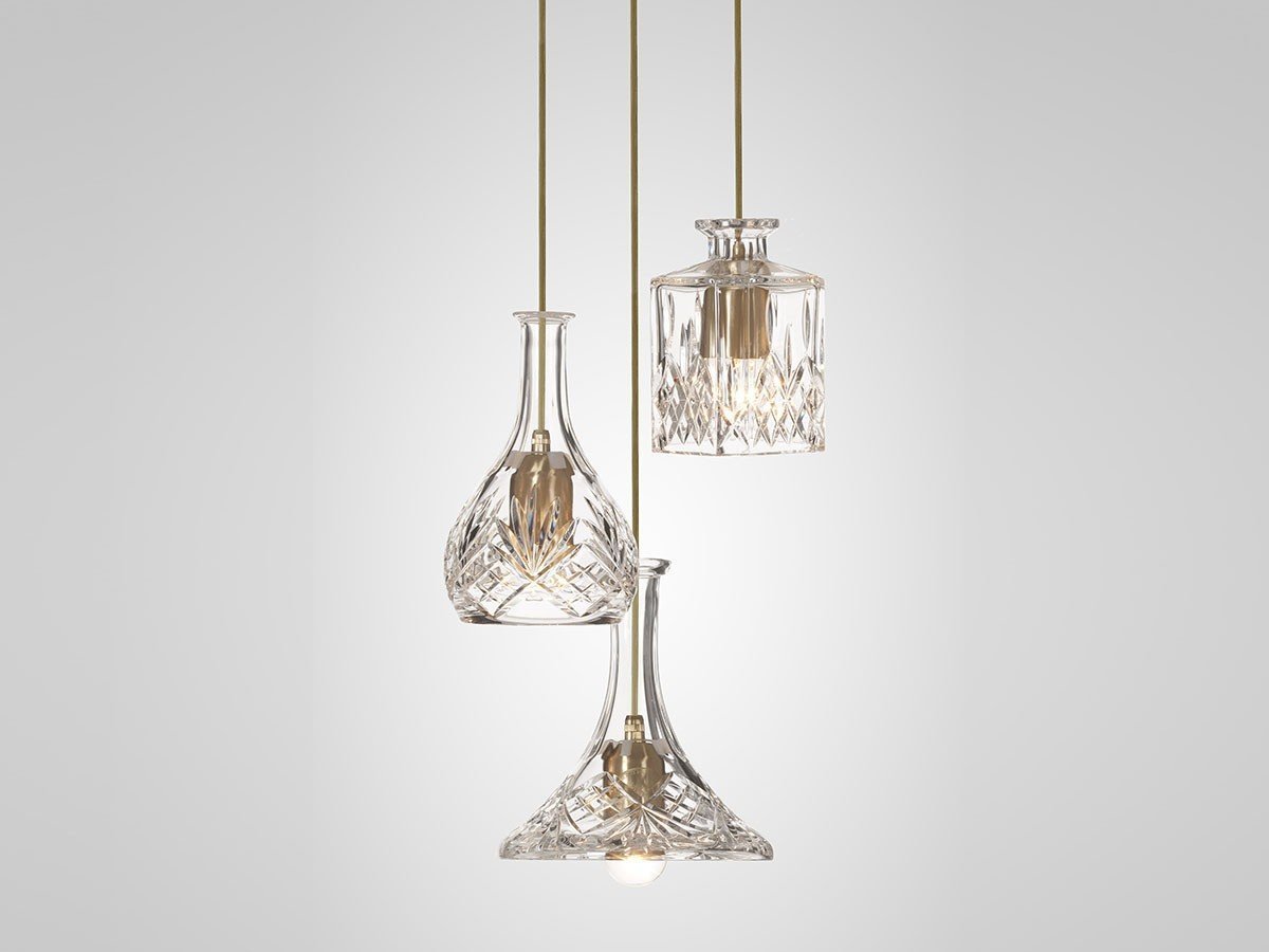 【リーブルーム/LEE BROOM / GOODS】のDECANTER CHANDELIER 3 PIECE / デキャンタ シャンデリア 3灯 インテリア・キッズ・メンズ・レディースファッション・服の通販 founy(ファニー) 　ヴィンテージ　Vintage Style　カッティング　Cutting Detail　ガラス　Glass, Glassware　クリスタル　Crystal, Swarovski　グラス　Glass, Eyewear　コレクション　Collection, Seasonal Line　スクエア　Square, Square Shape　チューリップ　Tube, Tube Top　ハンド　Hand, Handmade　モダン　Modern, Contemporary　送料無料　Free Shipping　ホーム・キャンプ・アウトドア・お取り寄せ　Home Living / Home & Lifestyle / Camping Gear / Outdoor Camping　家具・インテリア　Home Furniture & Interior. Stylish & Functional Living Spaces　ライト・照明　Lamps & Lighting Fixtures　シャンデリア・クリスタル照明　Chandelier / Crystal Ceiling Light　-|ID: prp329100004921813 ipo3291000000036928782