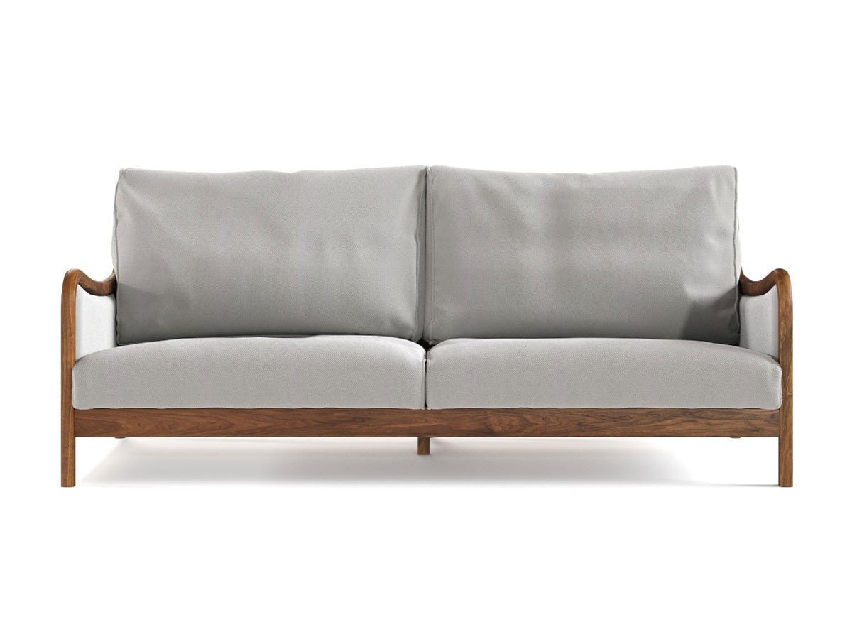 【マスターウォール/MASTERWAL / GOODS】のBLUEPRINT SOFA / ブループリント ソファ 3シーター189 インテリア・キッズ・メンズ・レディースファッション・服の通販 founy(ファニー) 　ウッド　Wooden Design　エレガント 上品　Elegant　クッション　Cushion, Throw Pillow　ダウン　Down, Puffer　ハーフ　Half, Half-Length　フィット　Fit, Slim Fit　フレーム　Frame, Outline　プリント　Print, Printed Pattern　ホーム・キャンプ・アウトドア・お取り寄せ　Home Living / Home & Lifestyle / Camping Gear / Outdoor Camping　家具・インテリア　Home Furniture & Interior. Stylish & Functional Living Spaces　ソファー　Couches & Sofas　張地:ラビリンス3 FU122 アイボリー(ファブリック5)、フレーム:ウォールナット|ID: prp329100004922809 ipo3291000000036937657