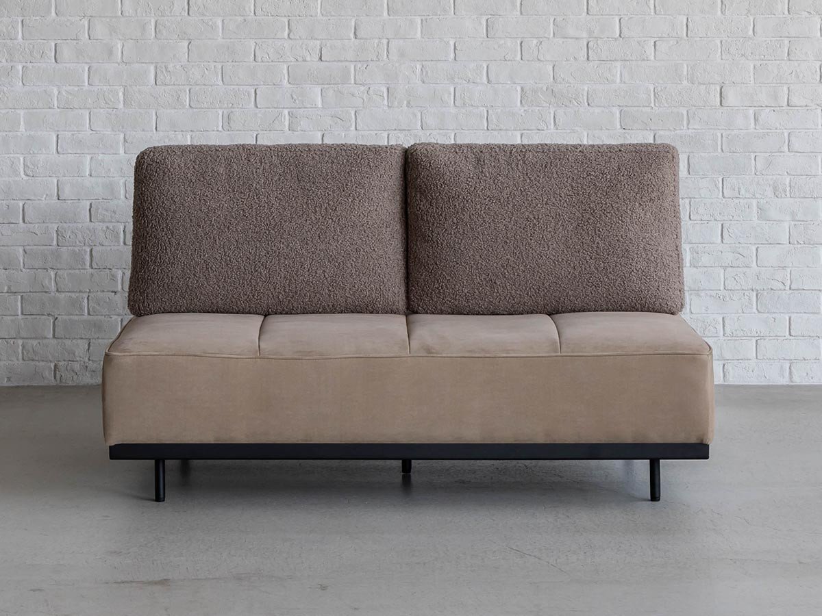 【オアシス/OASIS / GOODS】のGLOW SOFA / グロー ソファ 2人掛けベース + 背クッション2点 インテリア・キッズ・メンズ・レディースファッション・服の通販 founy(ファニー) 　クッション　Cushion, Throw Pillow　バランス　Balance, Style Balance　フラット　Flat, Flat Shoes　モコモコ　Fuzzy, Fluffy　モダン　Modern, Contemporary　ホーム・キャンプ・アウトドア・お取り寄せ　Home Living / Home & Lifestyle / Camping Gear / Outdoor Camping　家具・インテリア　Home Furniture & Interior. Stylish & Functional Living Spaces　ソファー　Couches & Sofas　ベース張地:サンド(スウェード調)、背クッション張地:GL ベージュ(ブークレ)|ID: prp329100004923183 ipo3291000000036940894